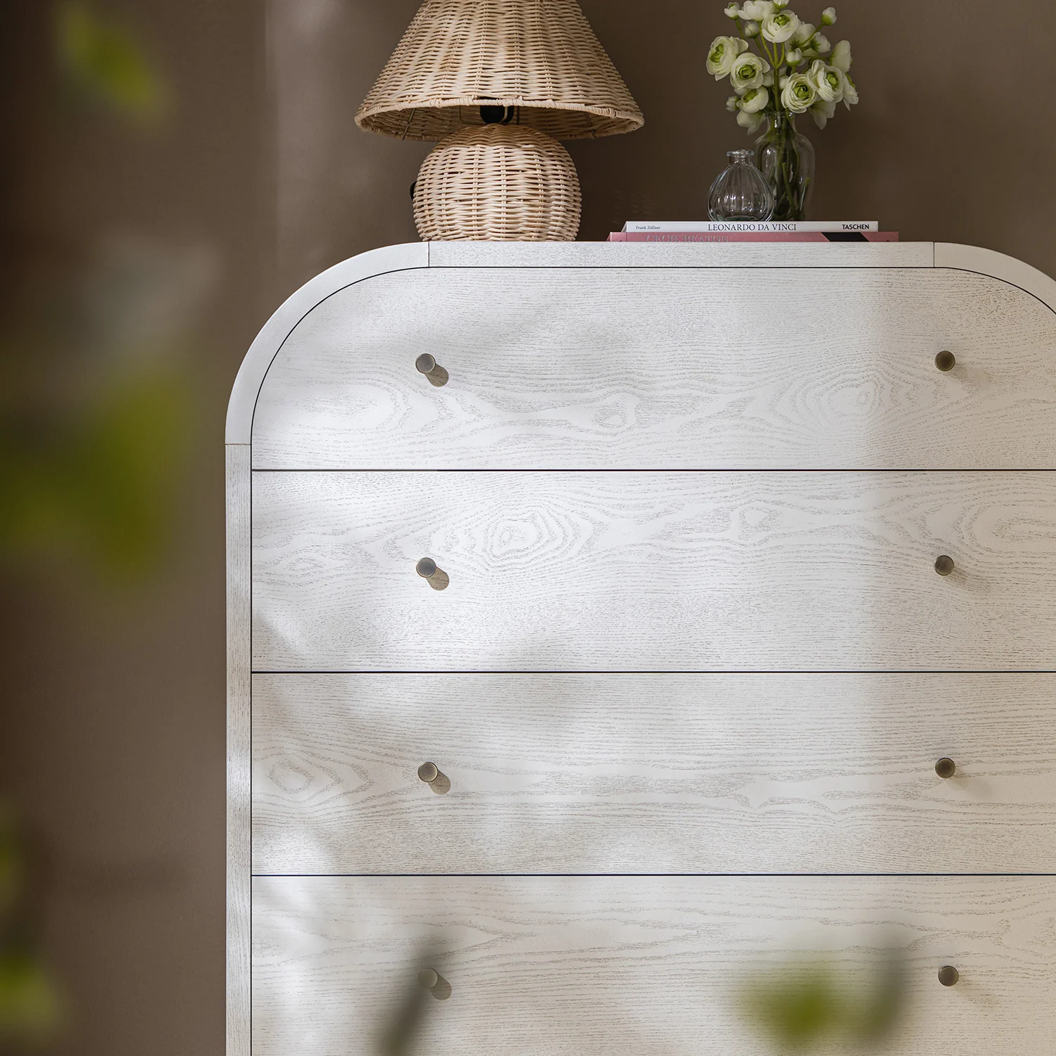 Maude Tall Chest, Washed White Ash - Image 5