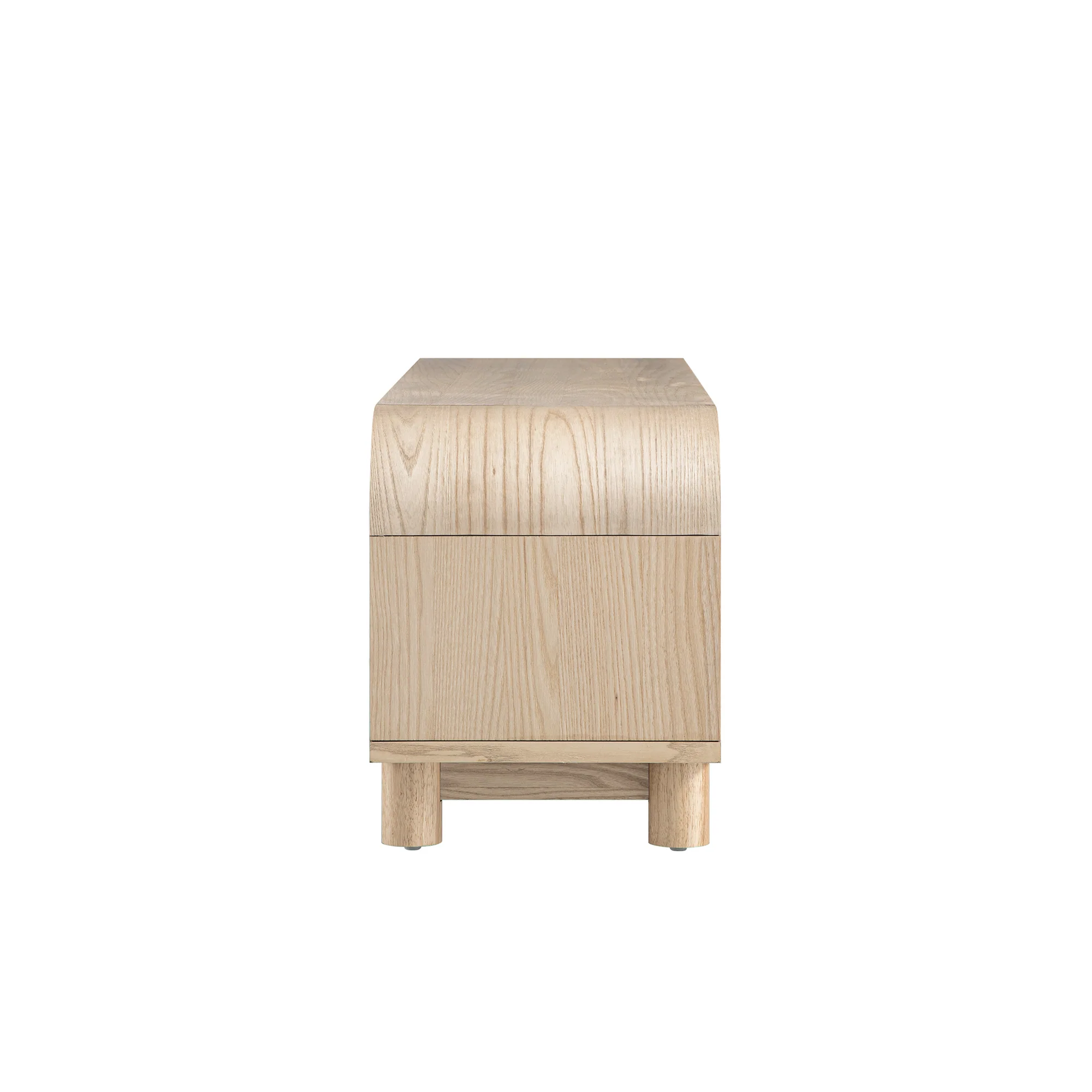 Maude TV Unit, Natural Ash with Raffia - Image 7