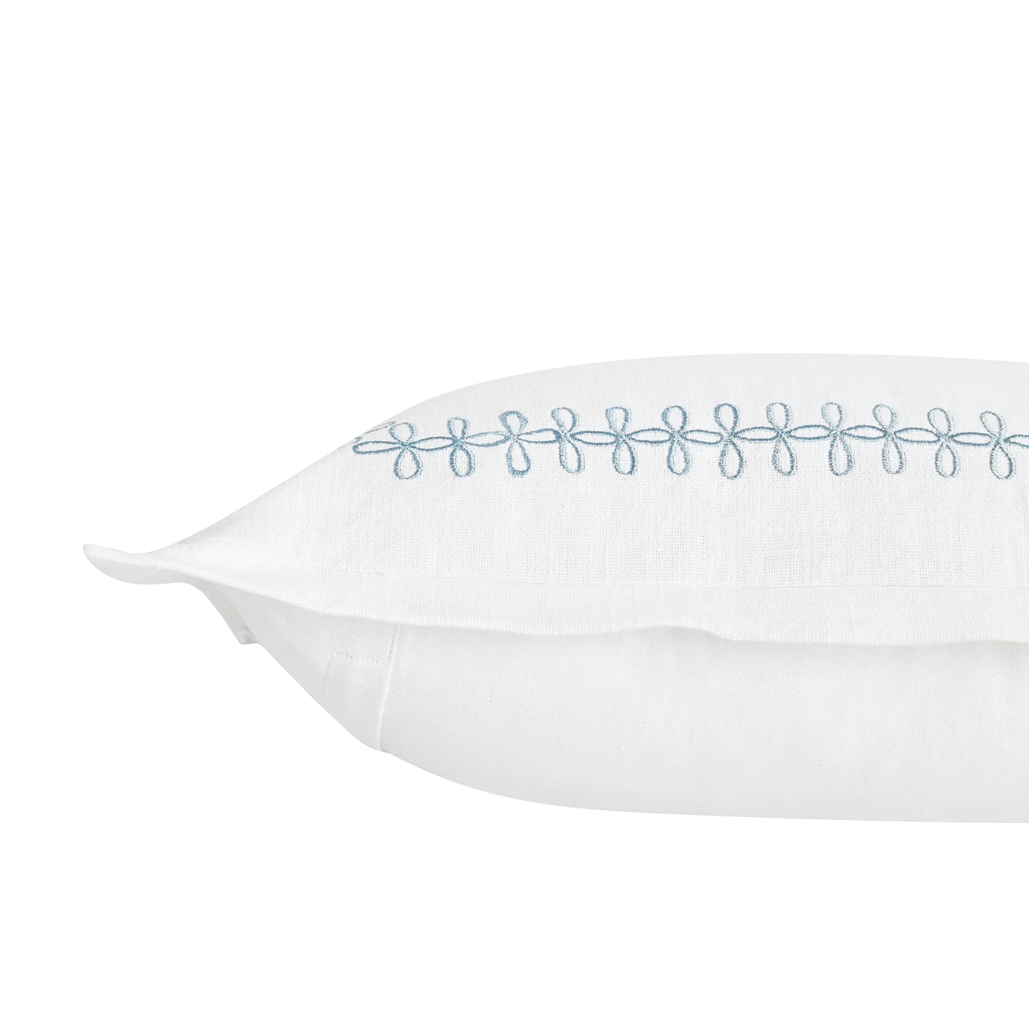Milano Air Force Blue Knot Embroidered Cotton Cushion - Image 3