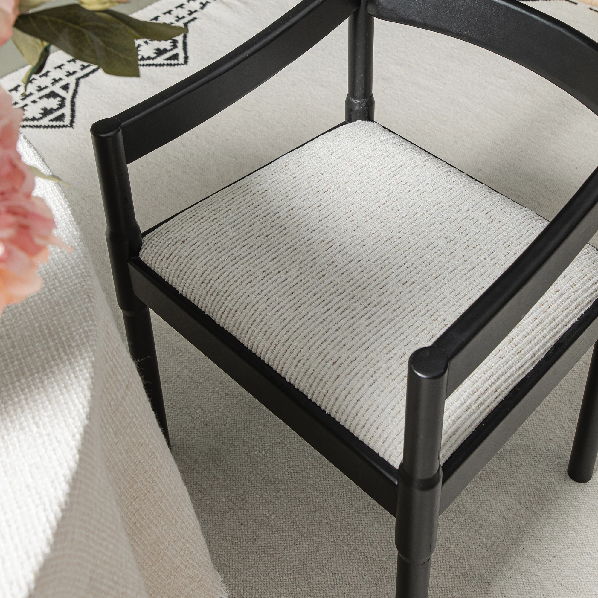 Minley 2-in-1 Carver Chair, Black Matte - Image 7