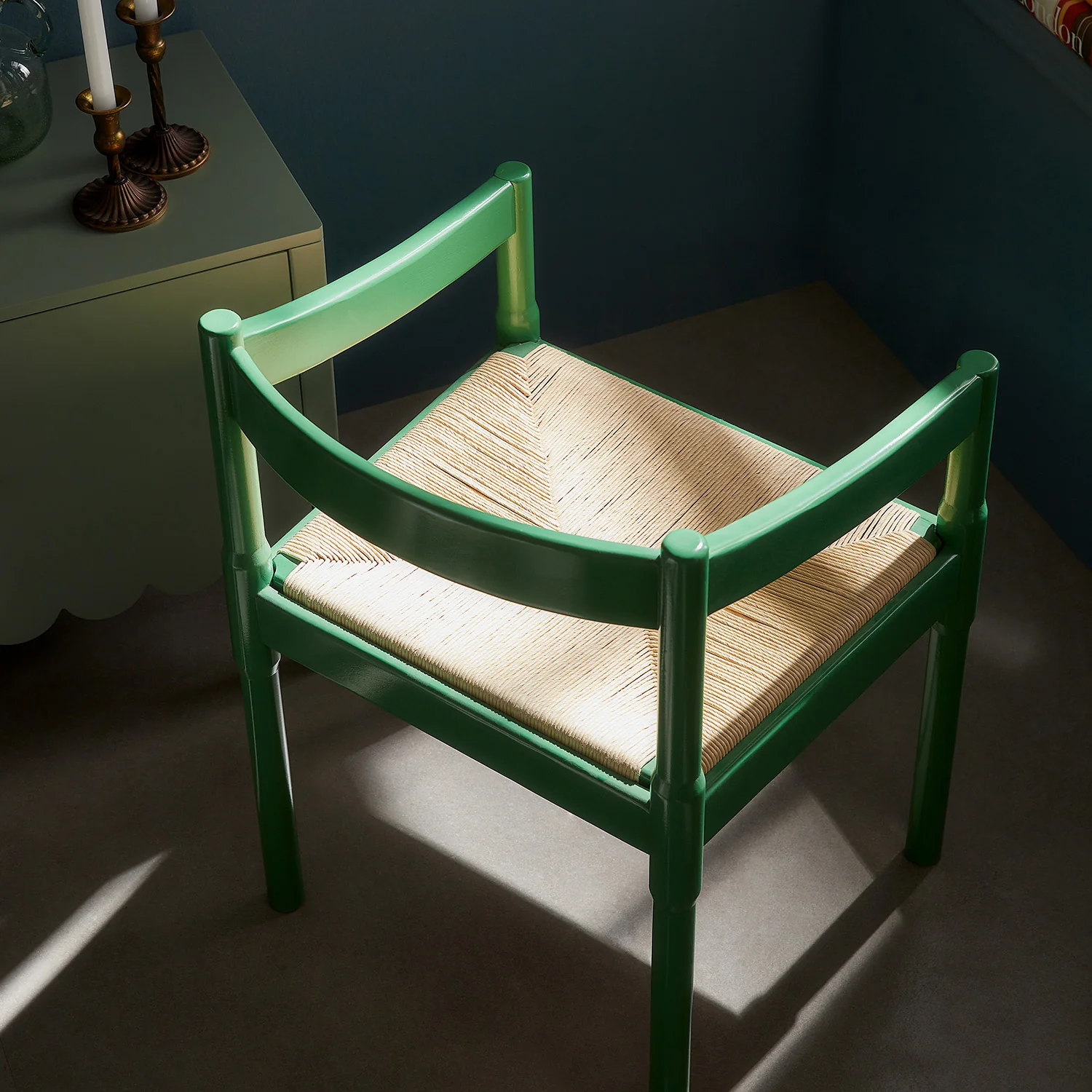 Minley 2-in-1 Carver Chair, Palm Green High Gloss - Image 4