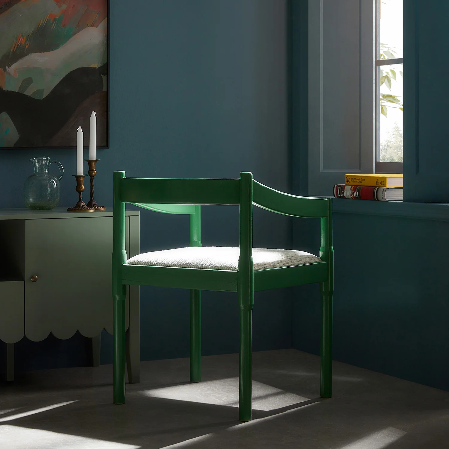 Minley 2-in-1 Carver Chair, Palm Green High Gloss - Image 5