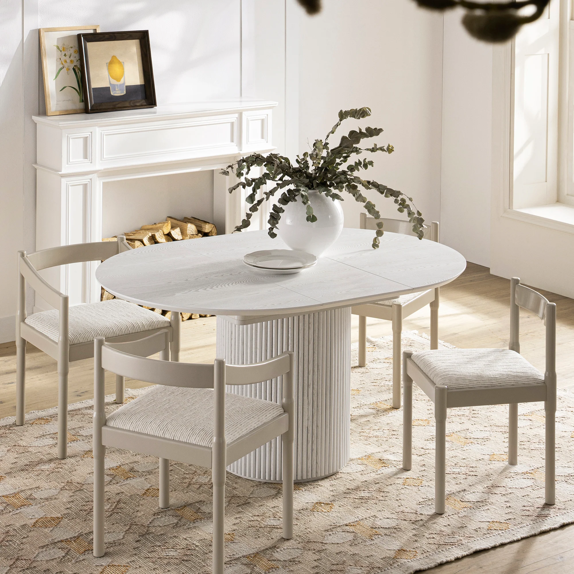 Minley 2-in-1 Carver Chair, Light Taupe High Gloss - Image 7