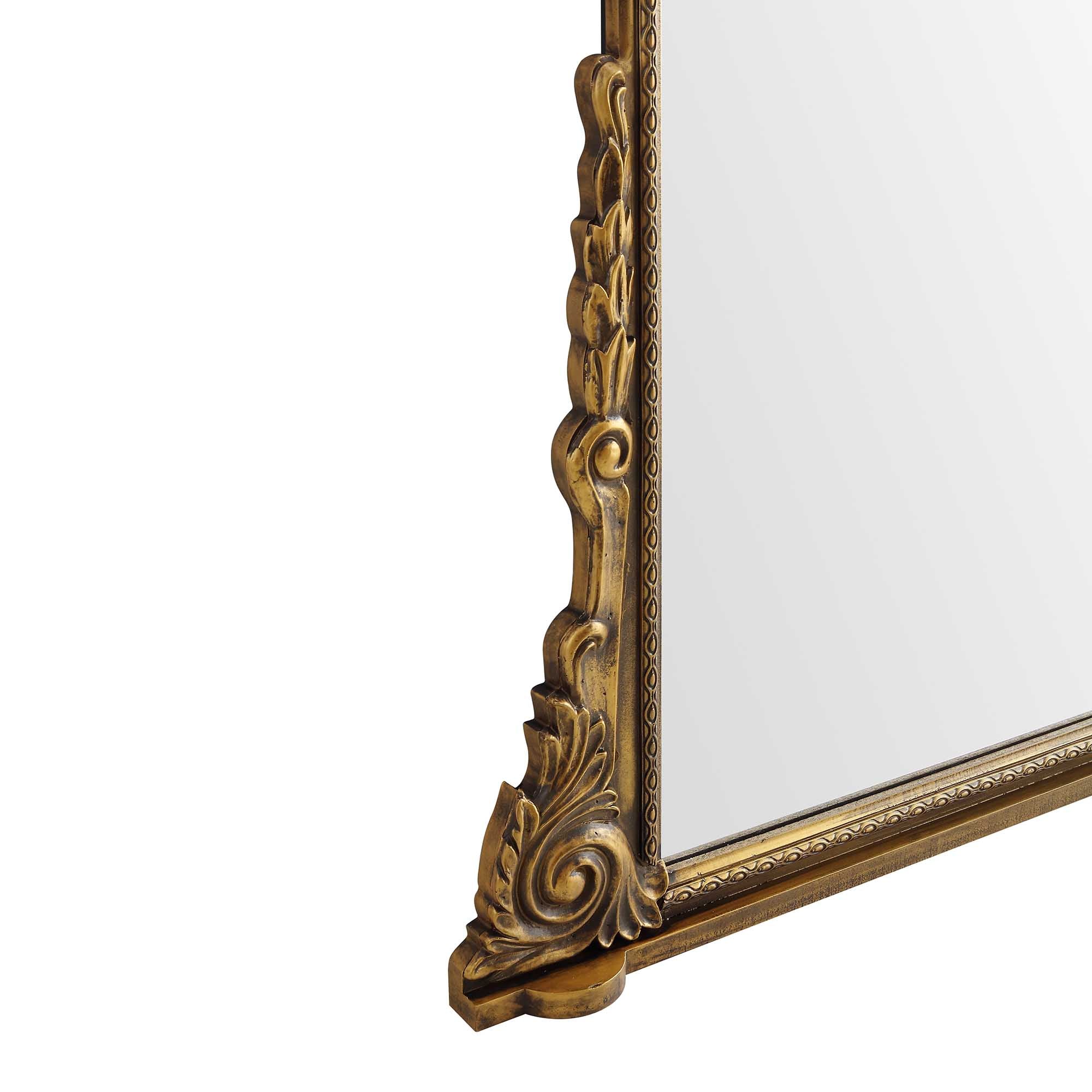 Mirabel Full Length Mirror 186 x 144 cm, Antique Gold Effect - Image 10