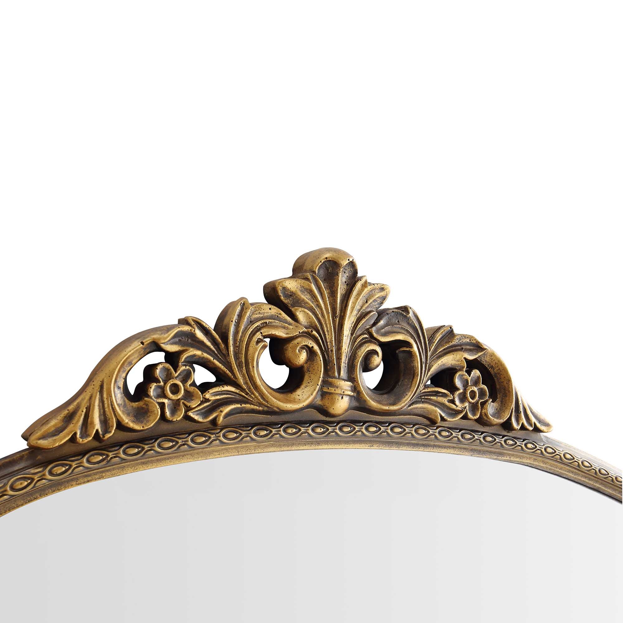 Mirabel Full Length Mirror 186 x 144 cm, Antique Gold Effect - Image 8