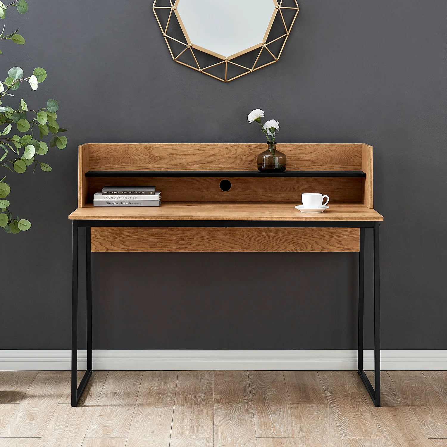 Moncton 120cm Office Desk with Shelf - Image 2