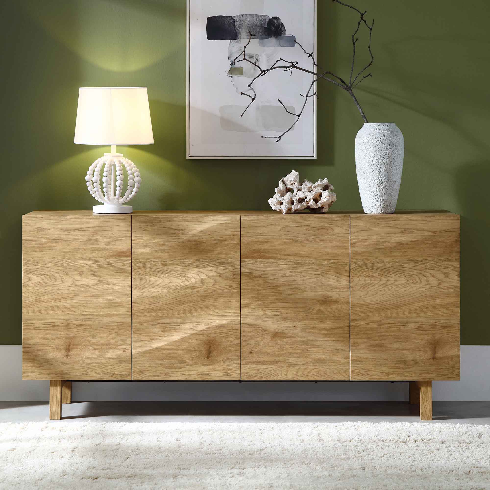 Moriko Extra Wide 4 Door Sideboard, 160 cm - Image 2