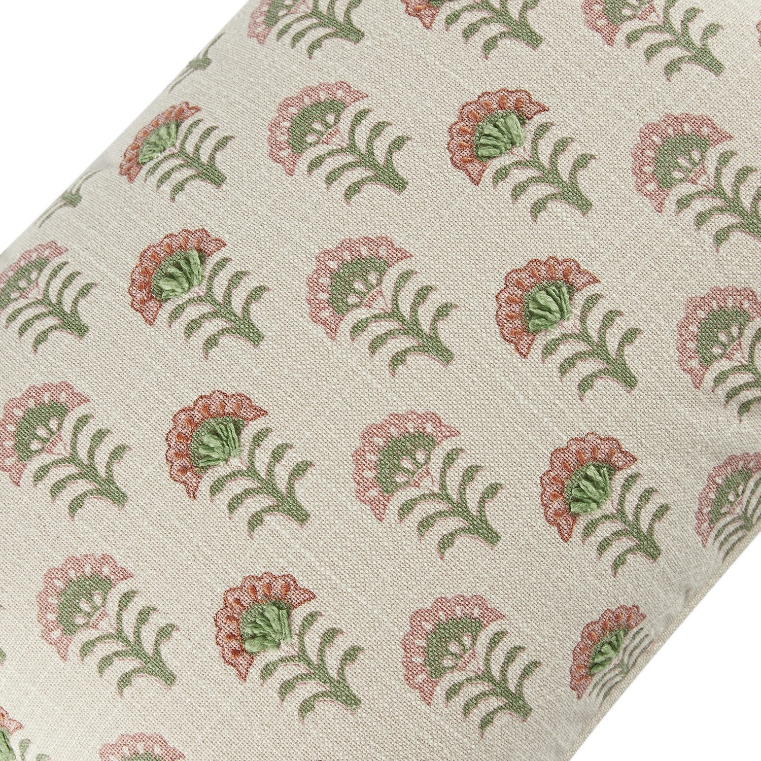Nazaar Kaleido Bloom Cotton Duck Rectangular Cushion - Image 4