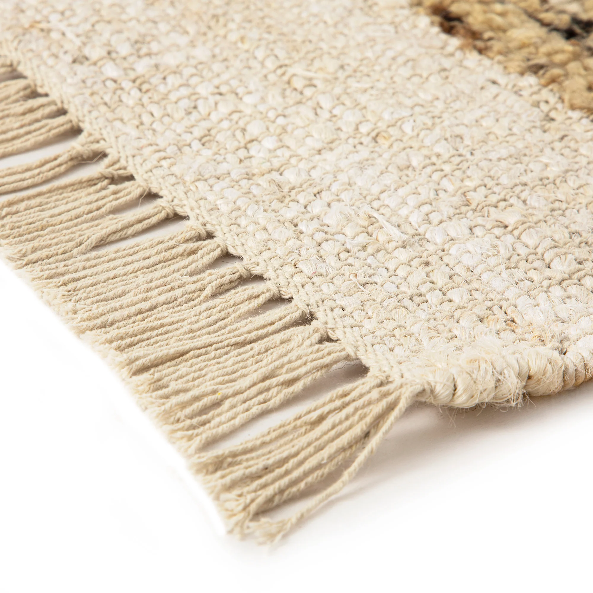 Noa Linear Cream Handwoven Wool Rug - Image 6