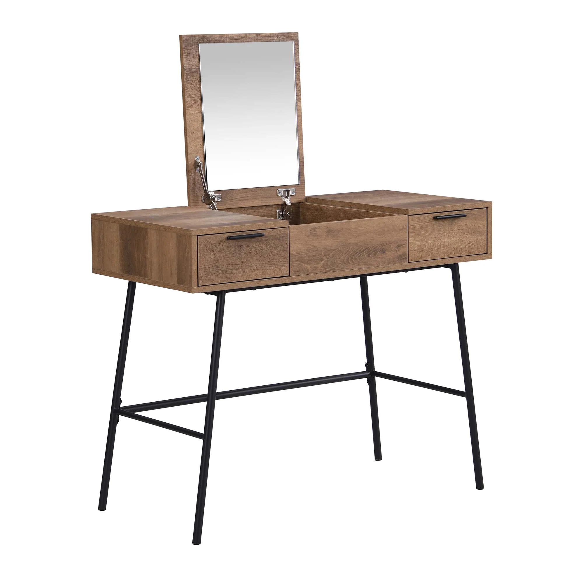 Selwyn Oak Effect Console Dressing Table - Image 5
