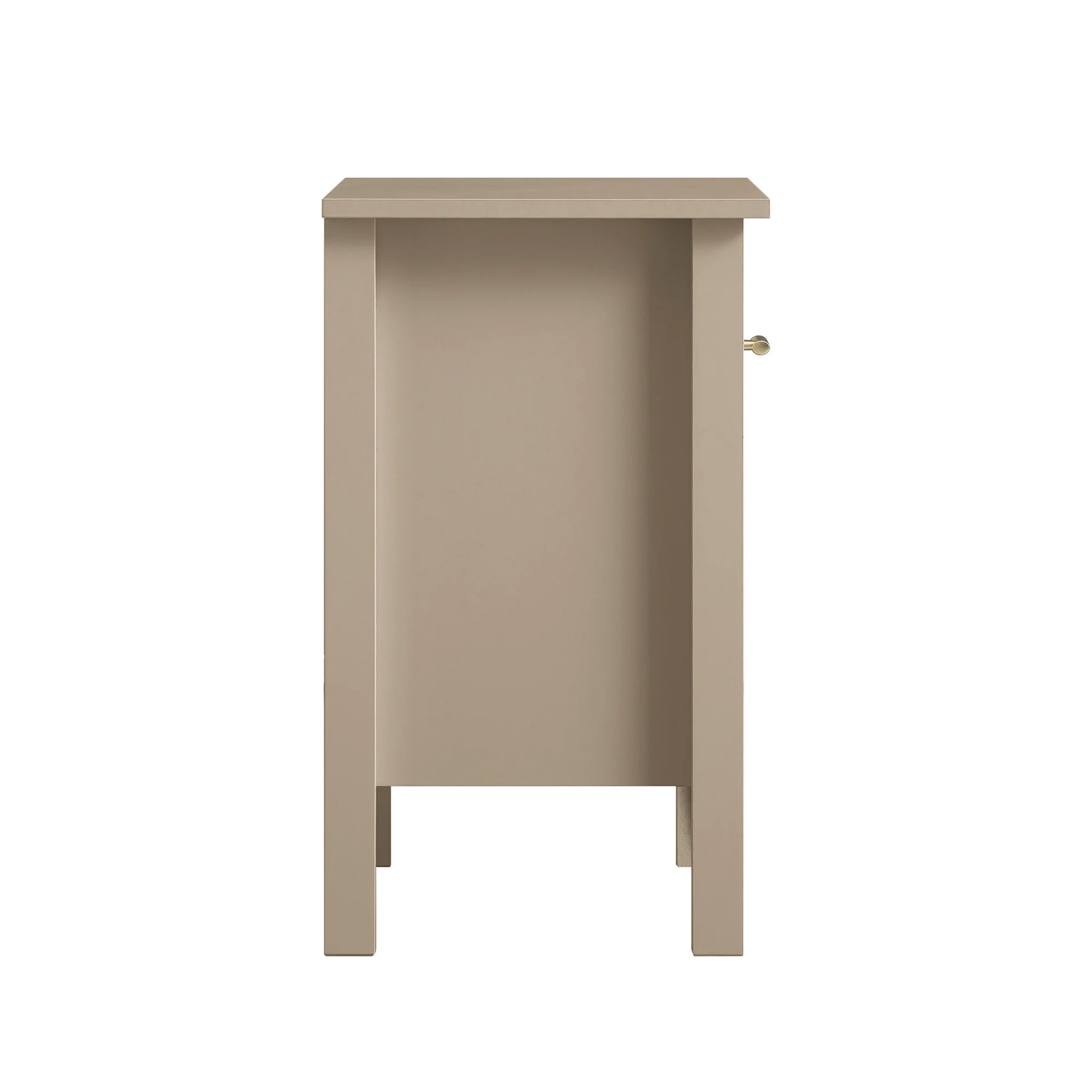Oakham 1-Drawer Bedside Table, Deep Greige - Image 9