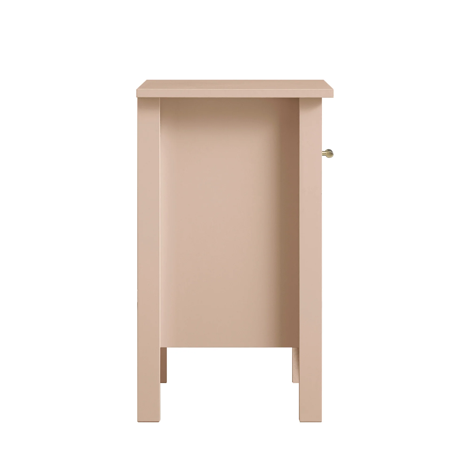 Oakham 1-Drawer Bedside Table, Nude Pink - Image 10