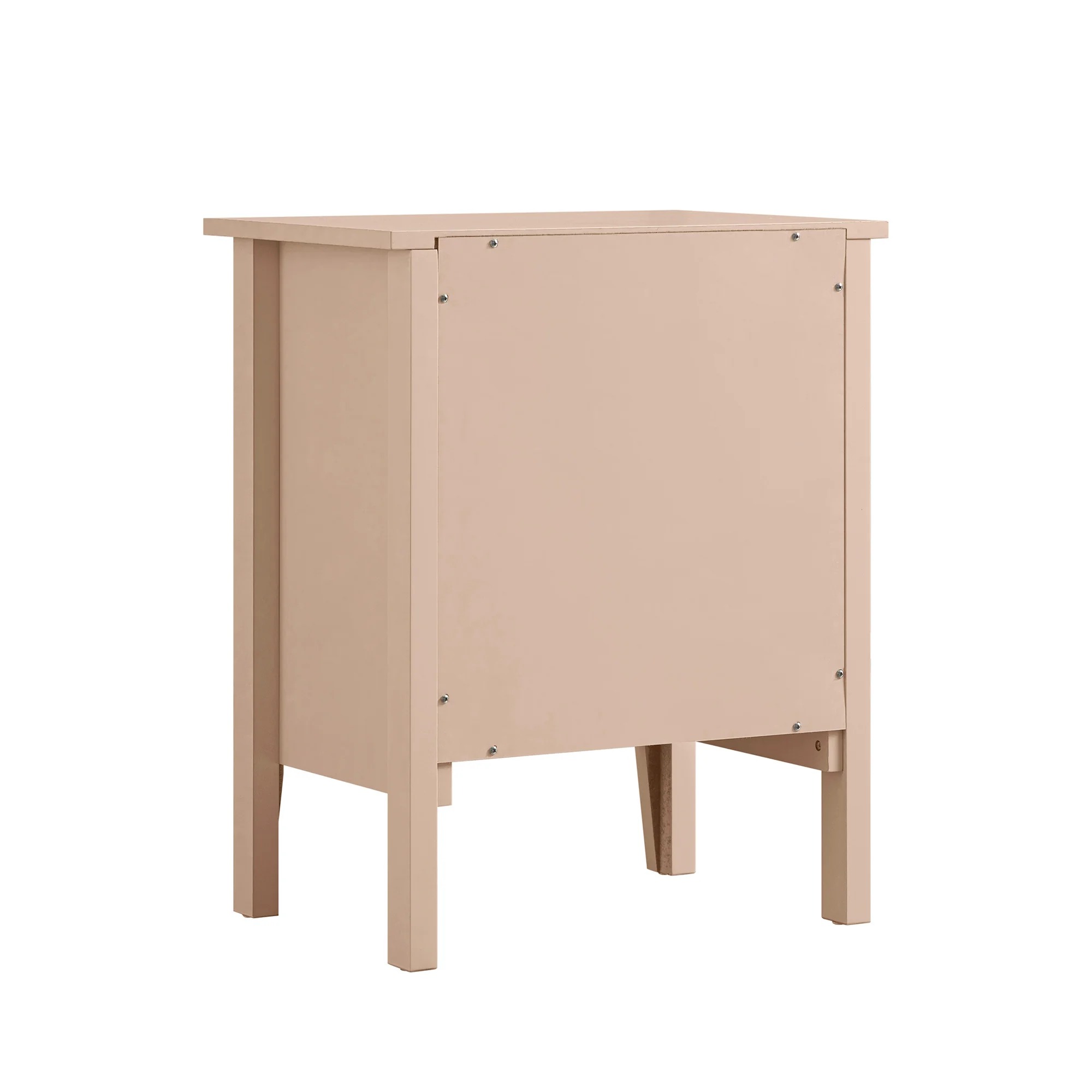 Oakham 1-Drawer Bedside Table, Nude Pink - Image 11