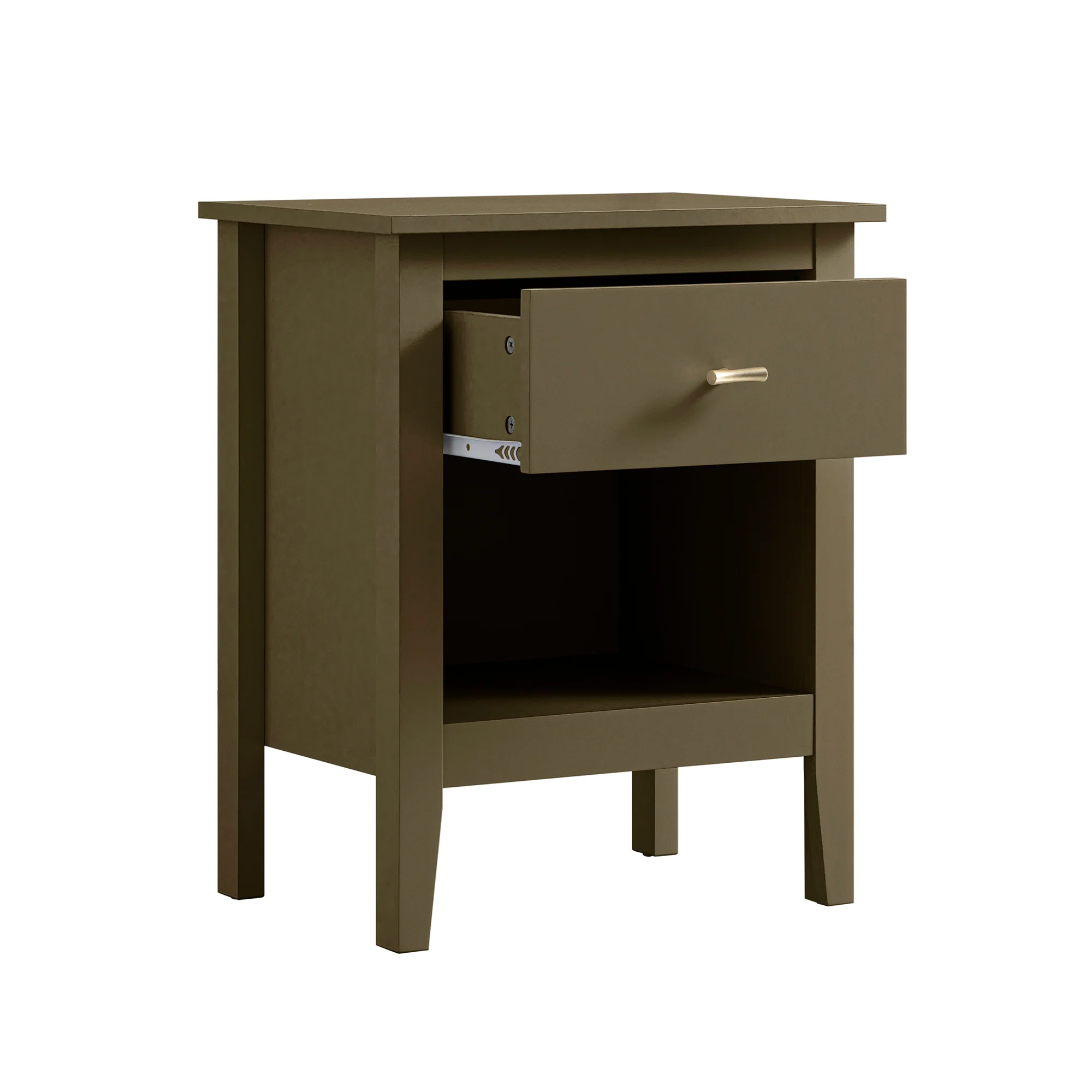 Oakham 1-Drawer Bedside Table, Olive Grove - Image 9