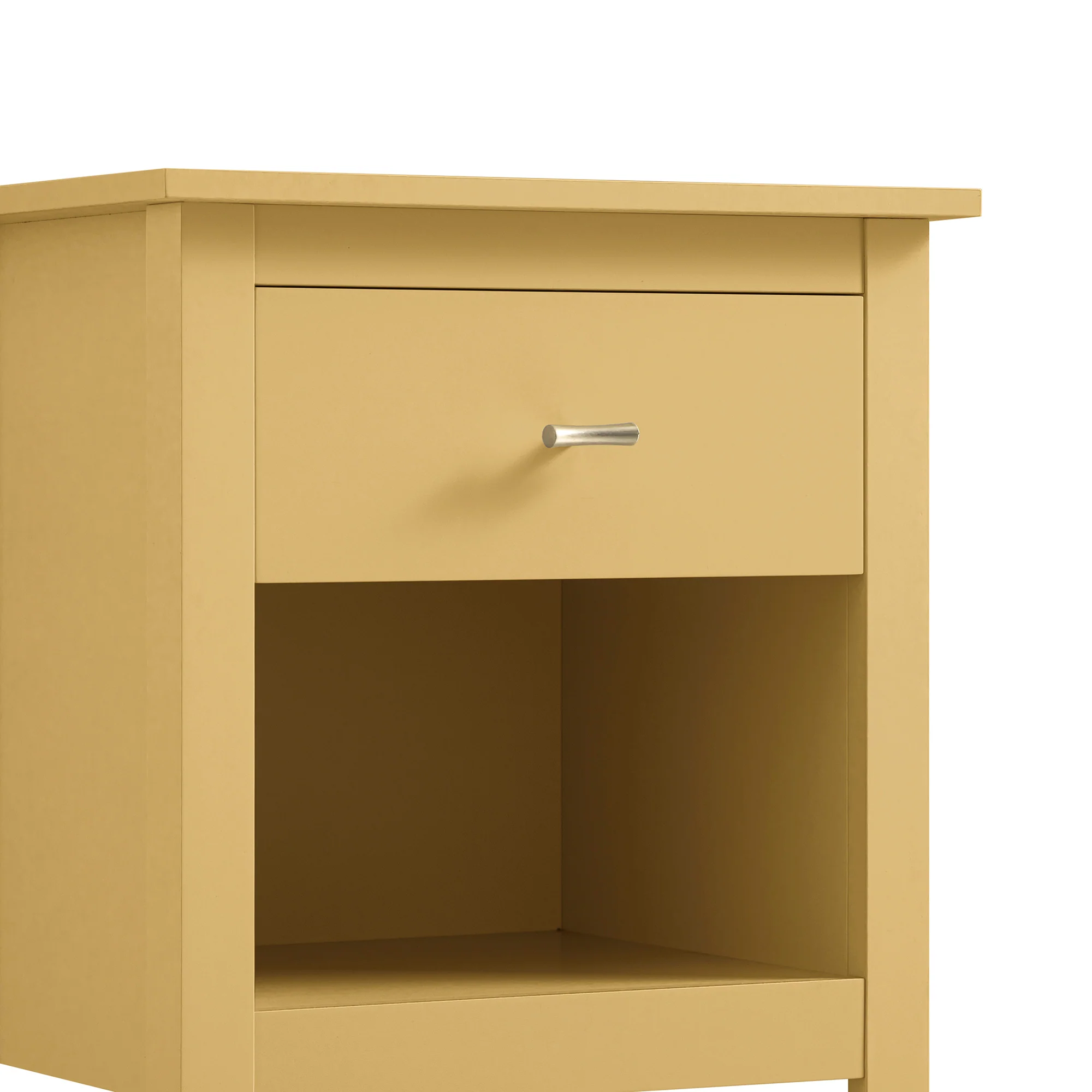 Oakham 1-Drawer Bedside Table, Rattan Yellow - Image 12