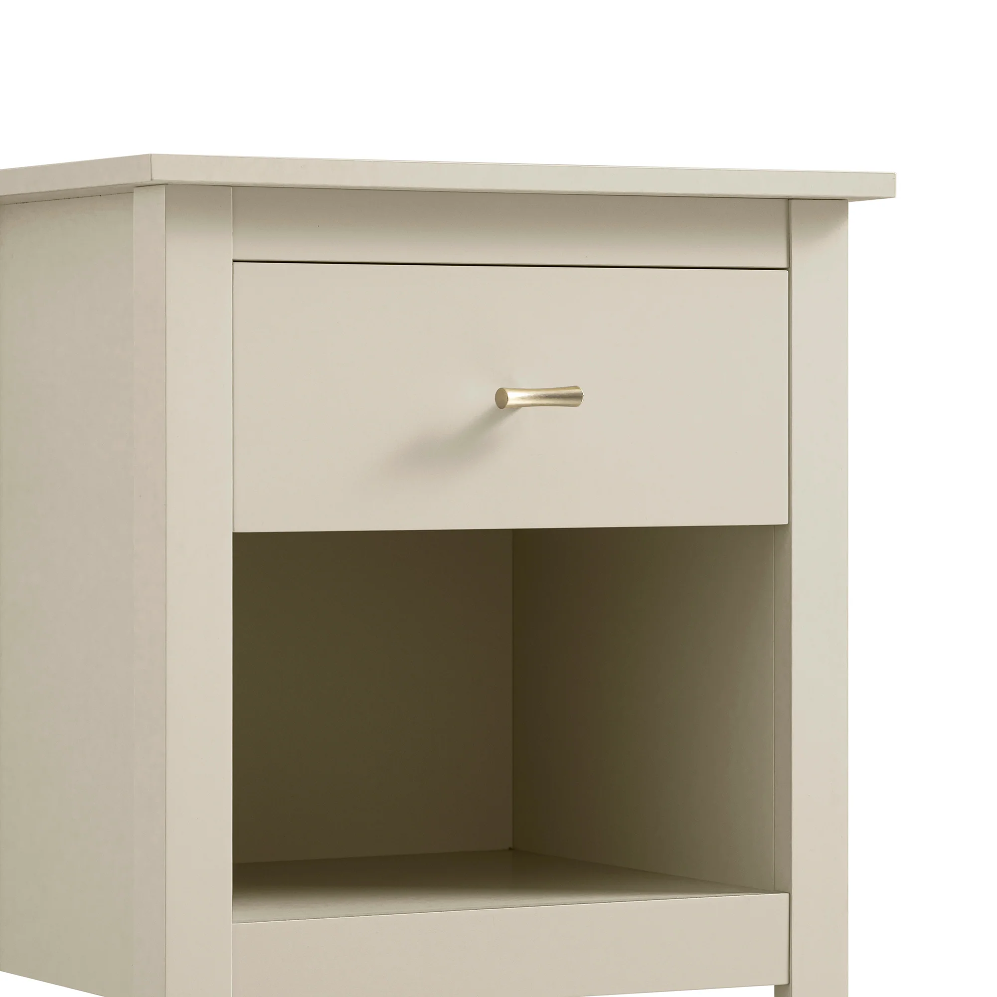Oakham 1-Drawer Bedside Table, Shaded White - Image 11