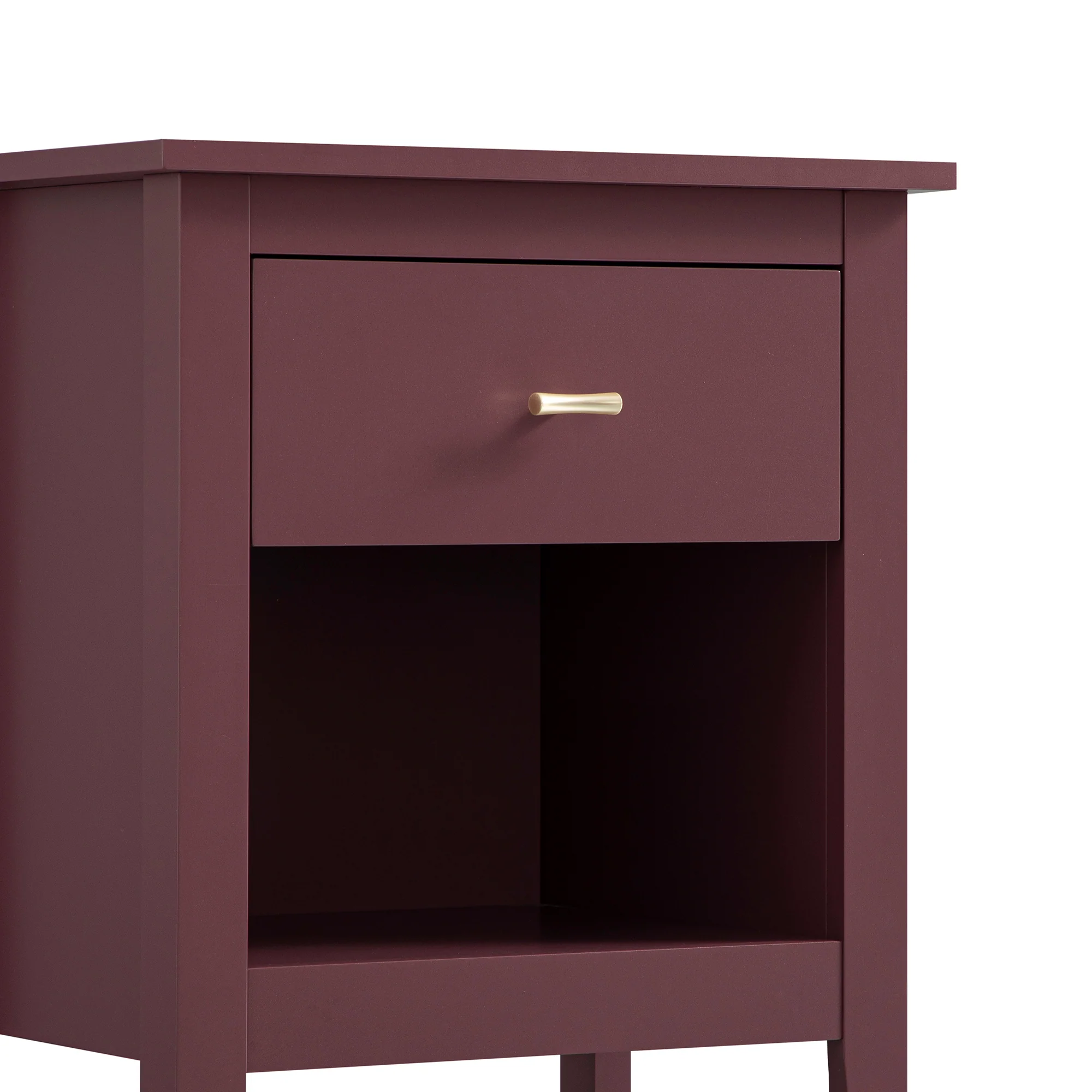 Oakham 1-Drawer Bedside Table, Wild Cherry - Image 12
