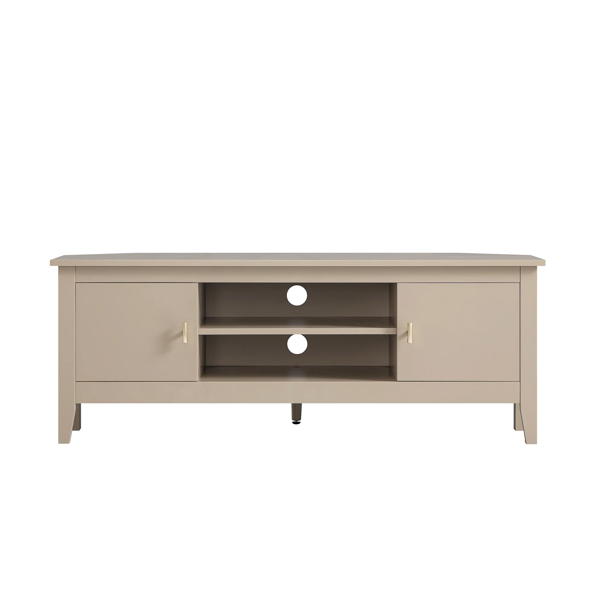 Oakham 120cm Corner TV Unit, Deep Greige - Image 2