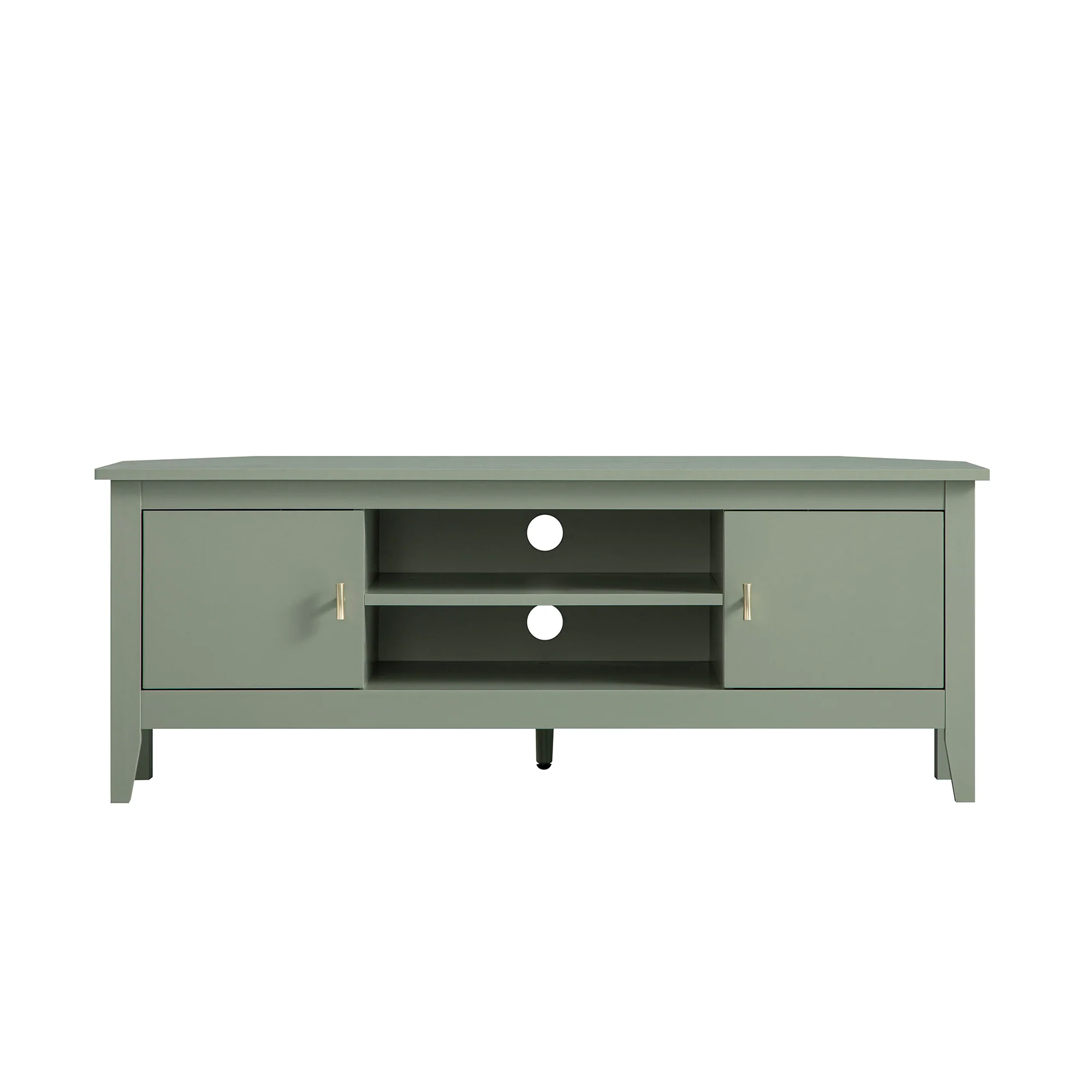 Oakham 120cm Corner TV Unit, Desert Sage - Image 2