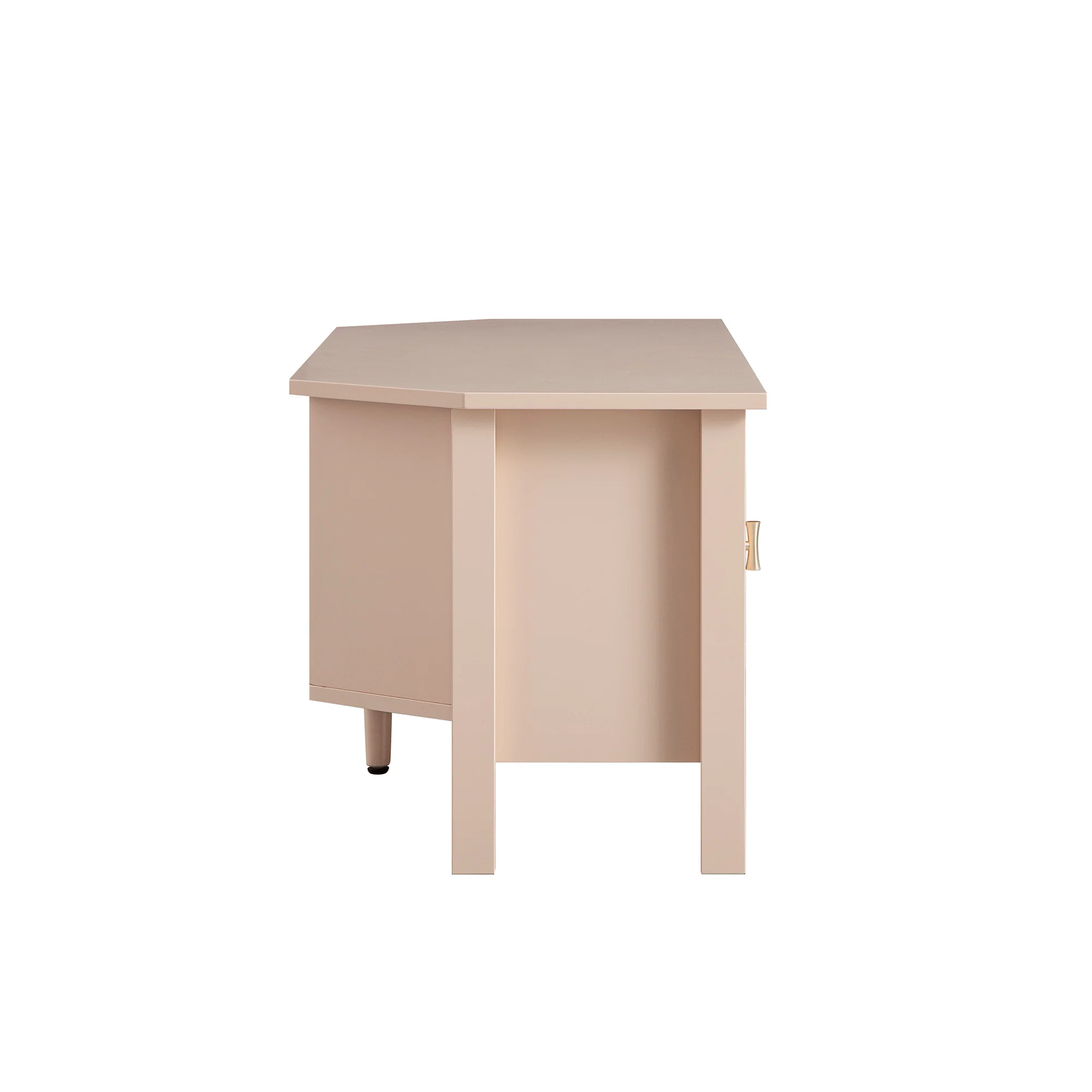 Oakham 120cm Corner TV Unit, Nude Pink - Image 7