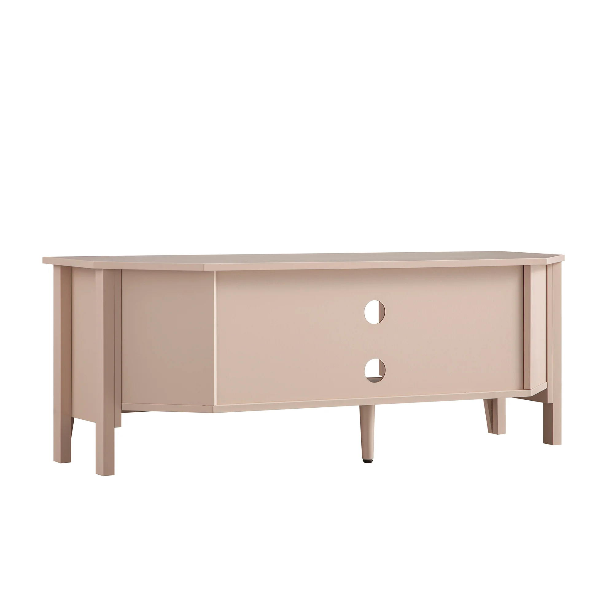 Oakham 120cm Corner TV Unit, Nude Pink - Image 8