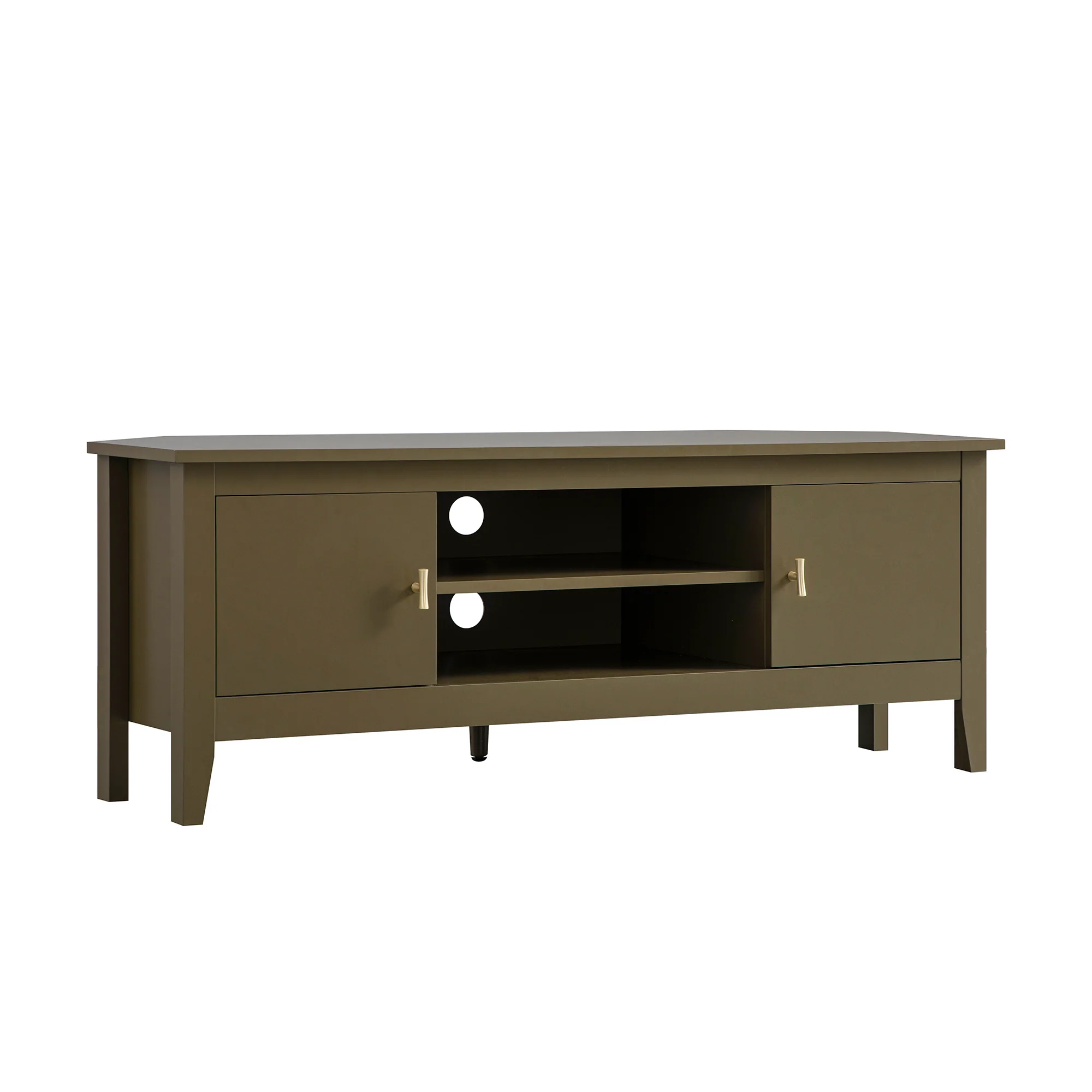 Oakham 120cm Corner TV Unit, Olive Grove - Image 11