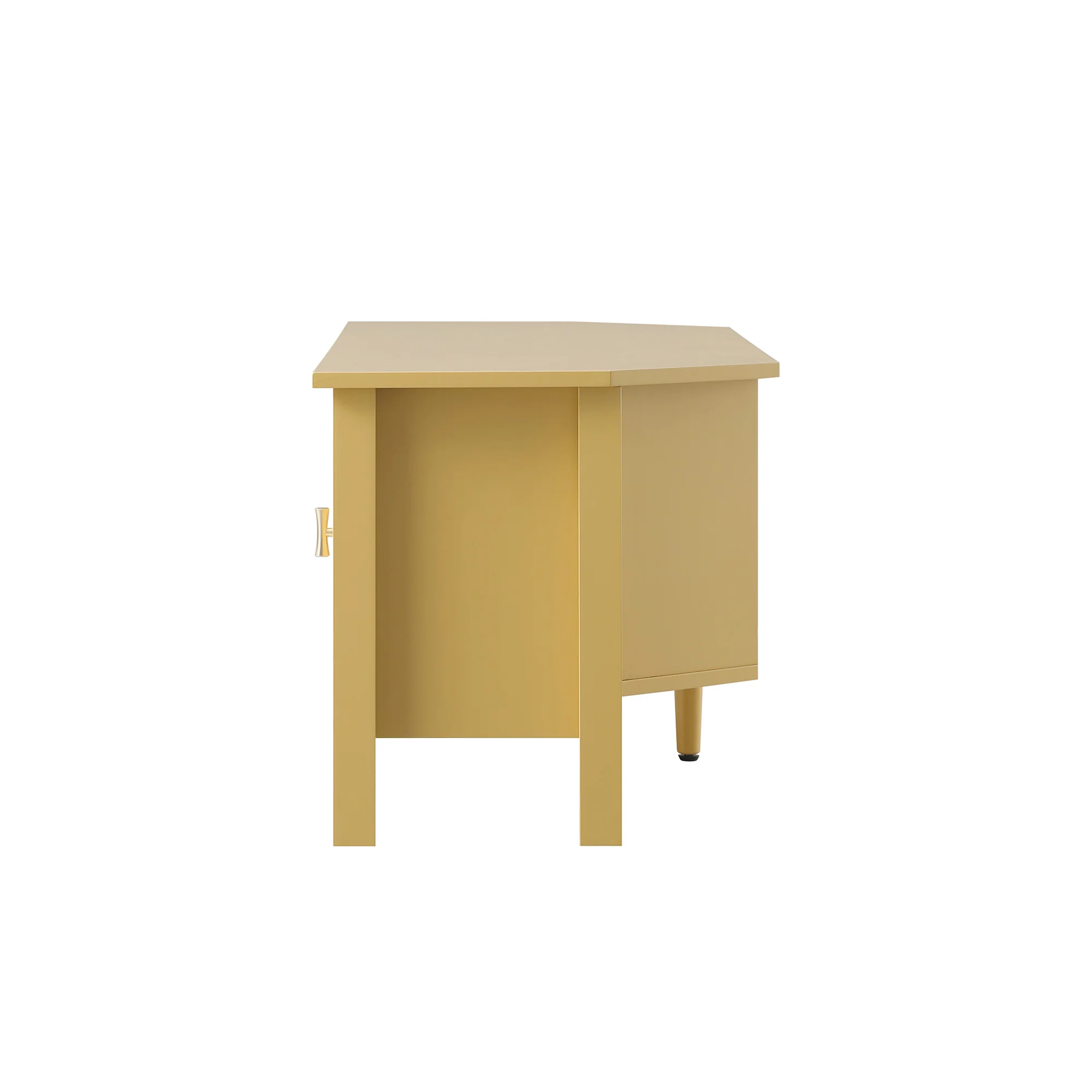 Oakham 120cm Corner TV Unit, Rattan Yellow - Image 12