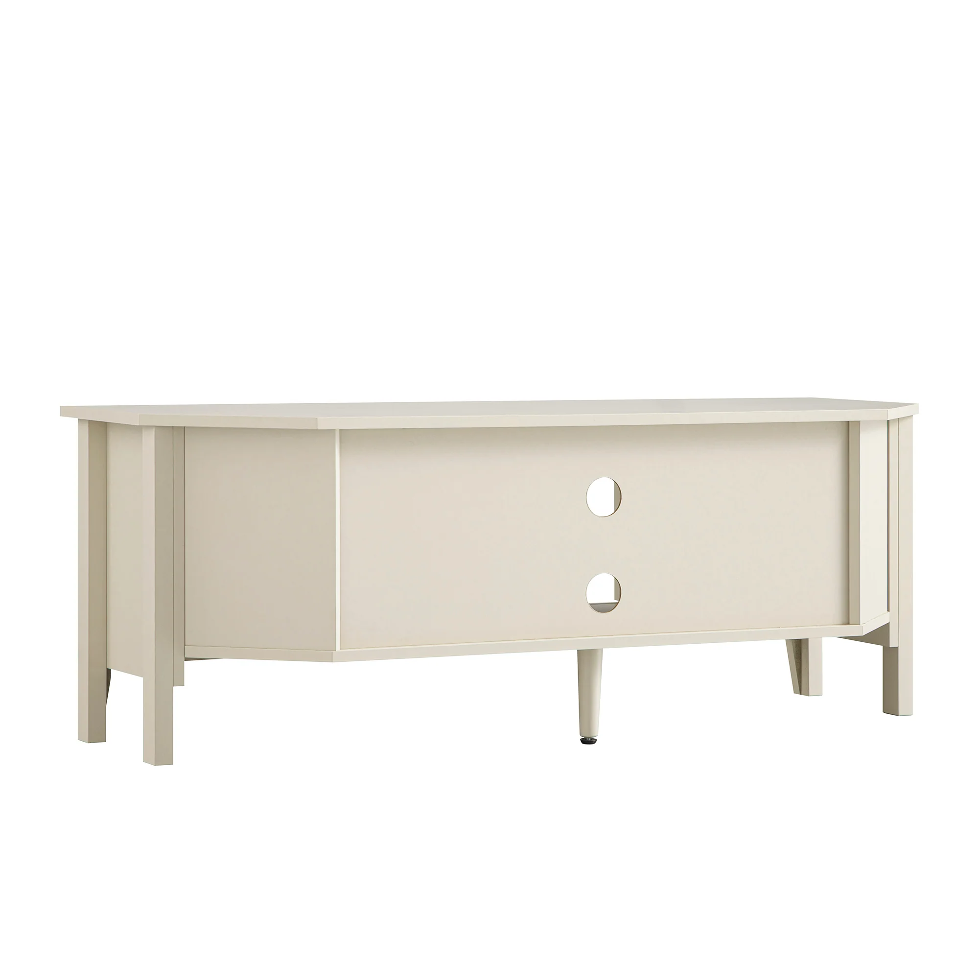 Oakham 120cm Corner TV Unit, Shaded White - Image 8