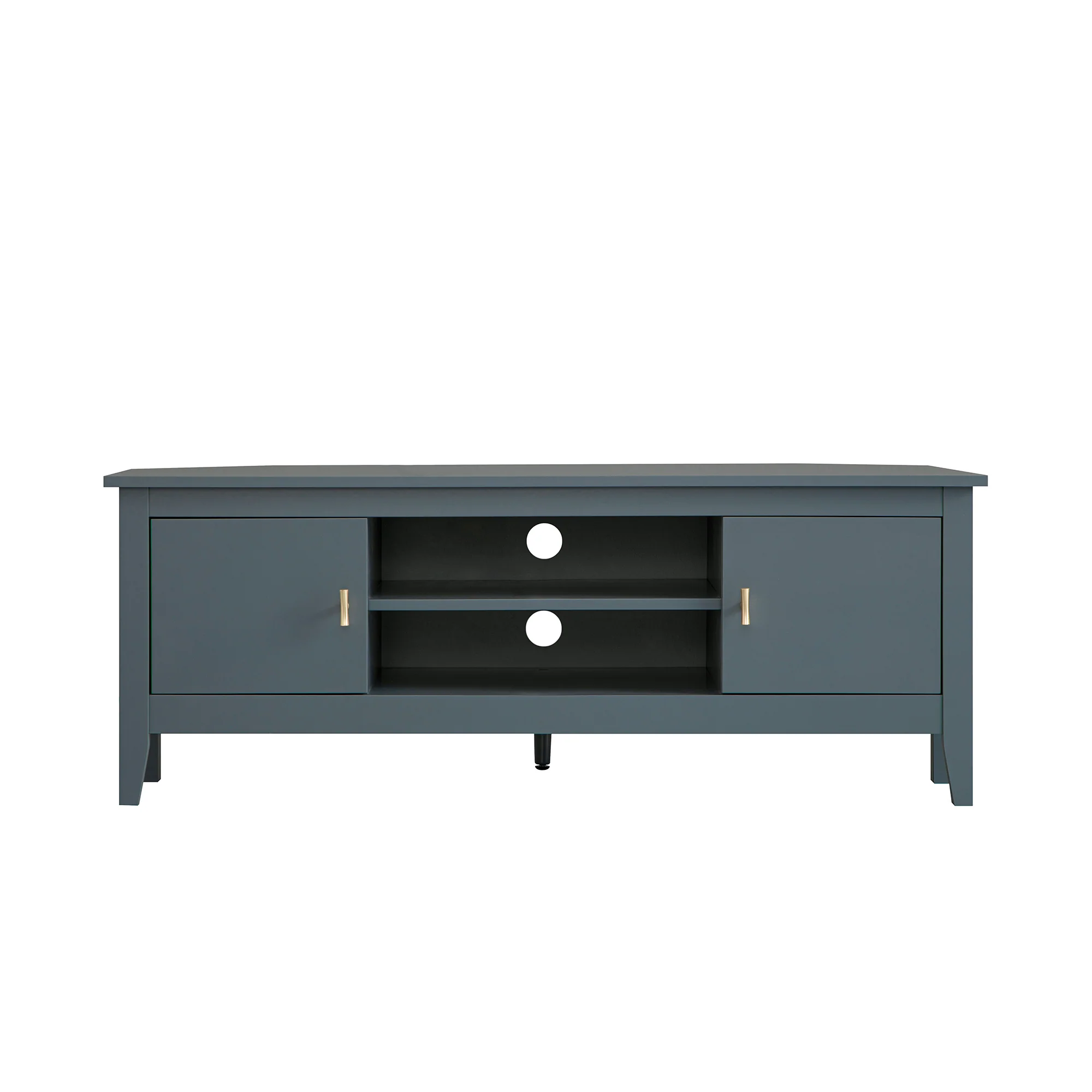 Oakham 120cm Corner TV Unit, Stormy Blue - Image 9