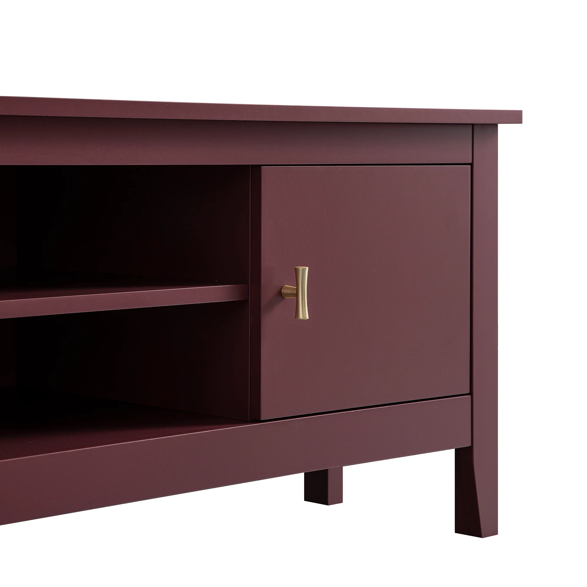 Oakham 120cm Corner TV Unit, Wild Cherry - Image 9