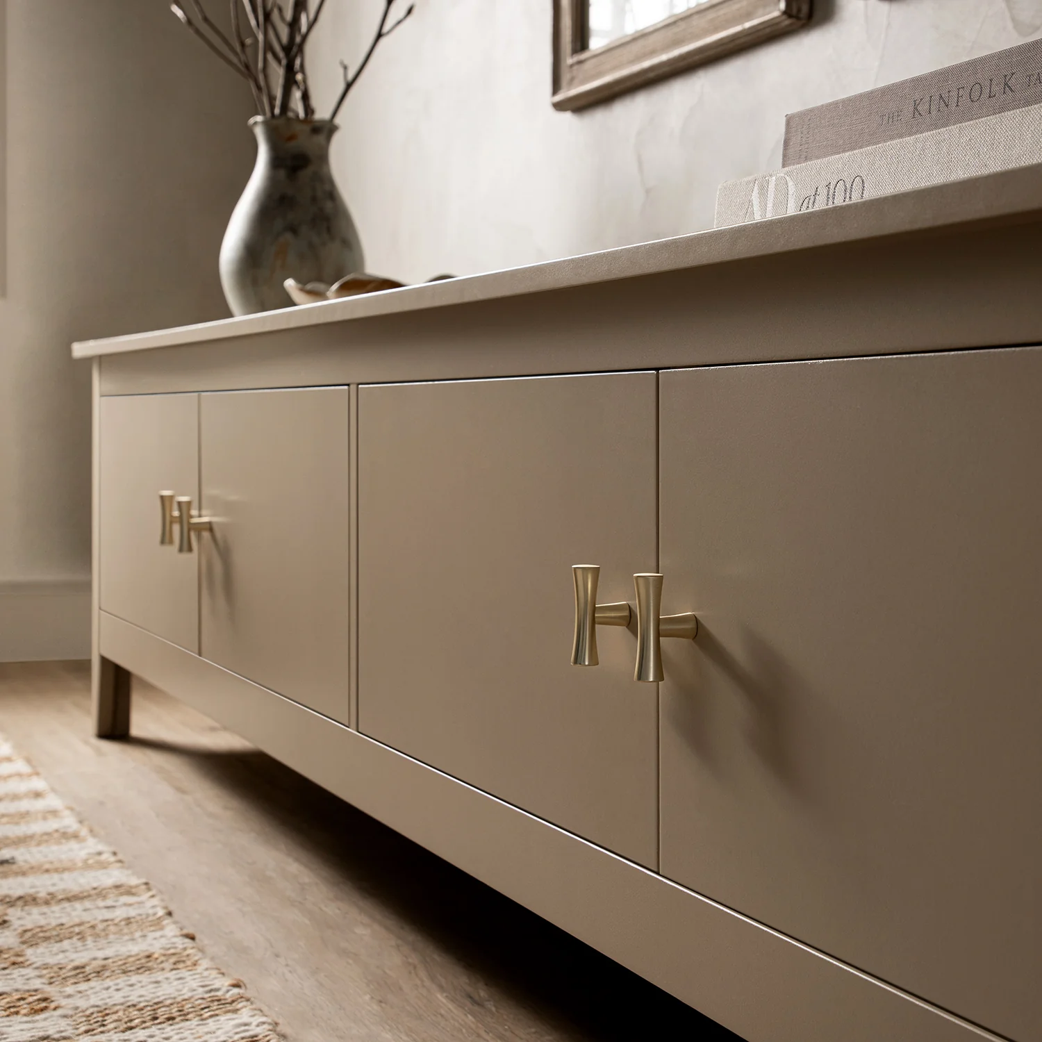Oakham 180cm Wide TV Unit, Deep Greige - Image 5