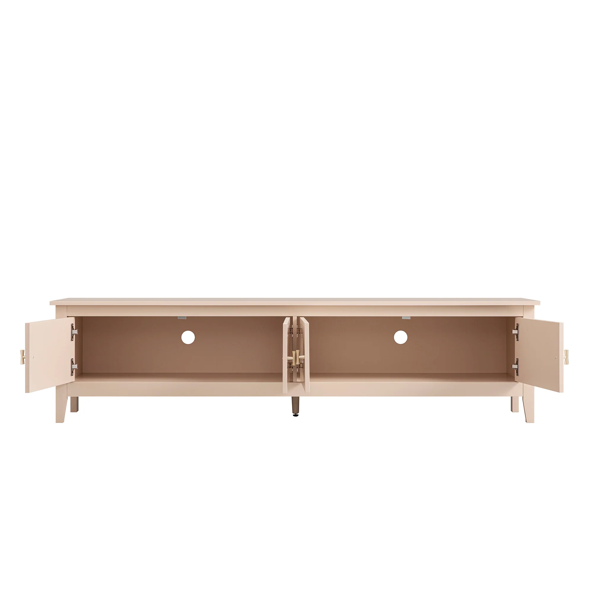 Oakham 180cm Wide TV Unit, Nude Pink - Image 4