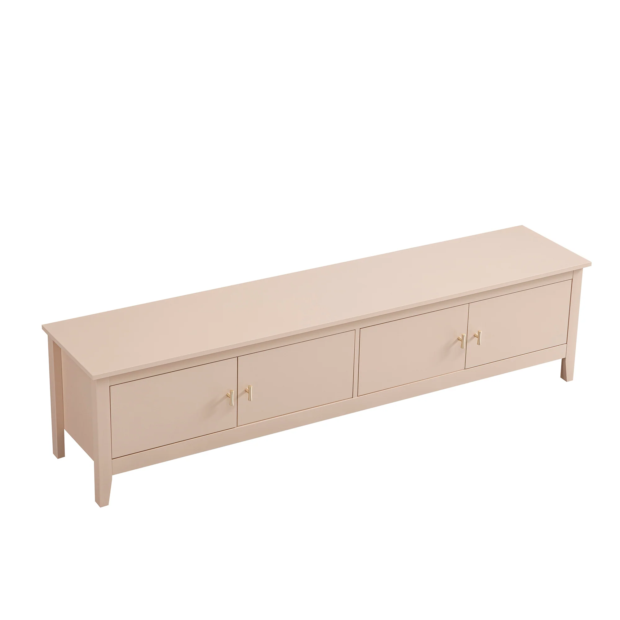 Oakham 180cm Wide TV Unit, Nude Pink - Image 7