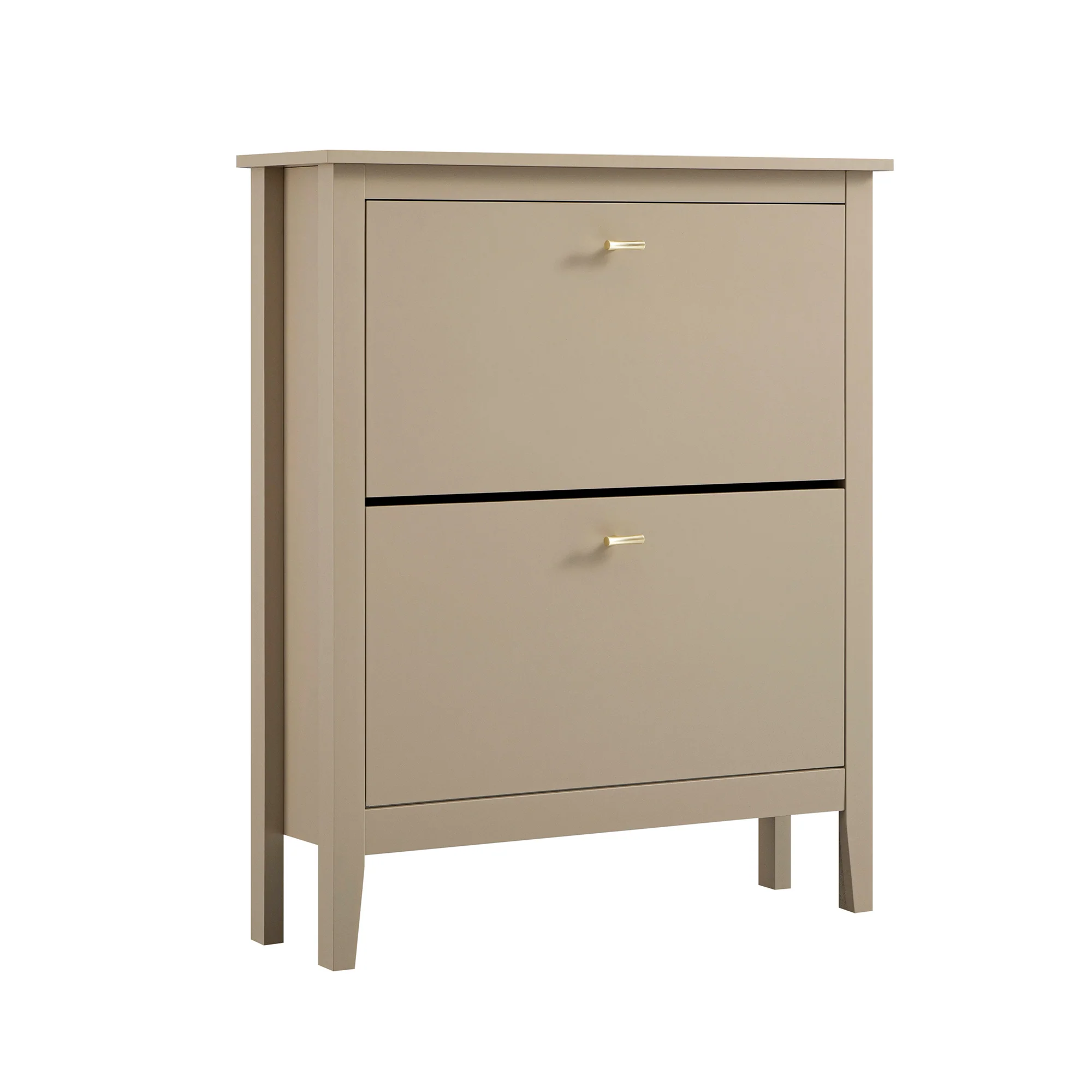 Oakham 2-Tier Shoe Cabinet, Deep Greige - Image 8