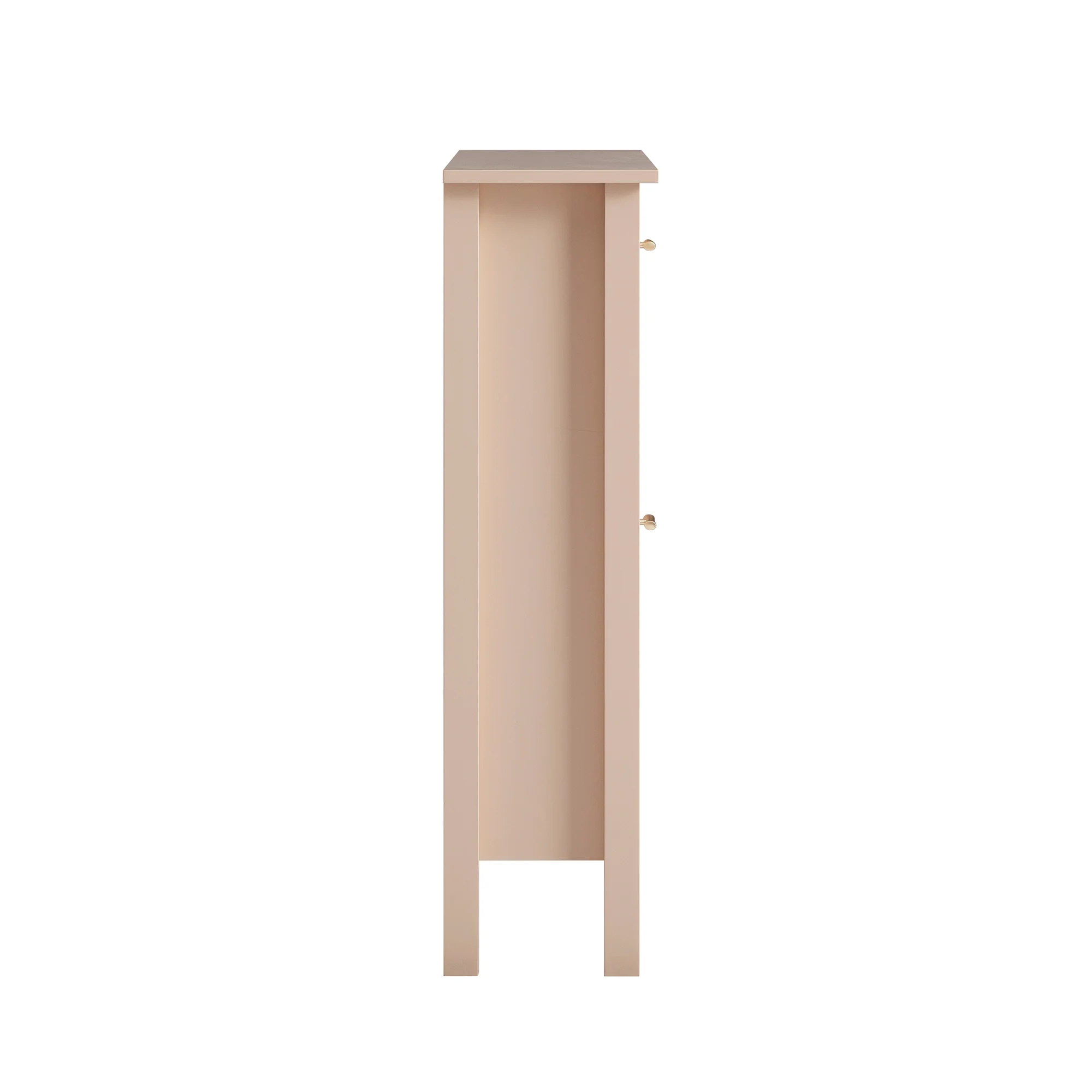 Oakham 2-Tier Shoe Cabinet, Nude Pink - Image 5
