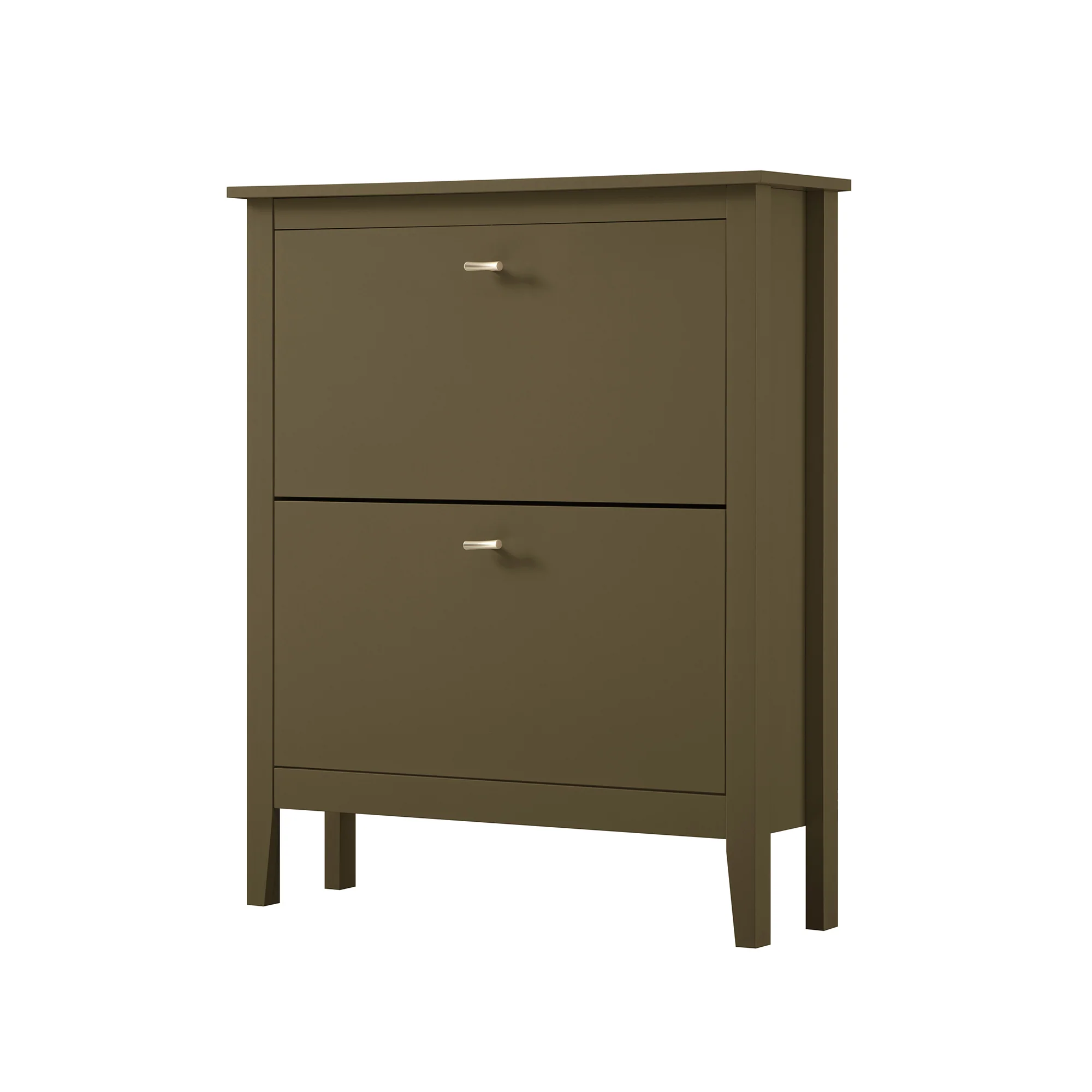 Oakham 2-Tier Shoe Cabinet, Olive Grove - Image 2