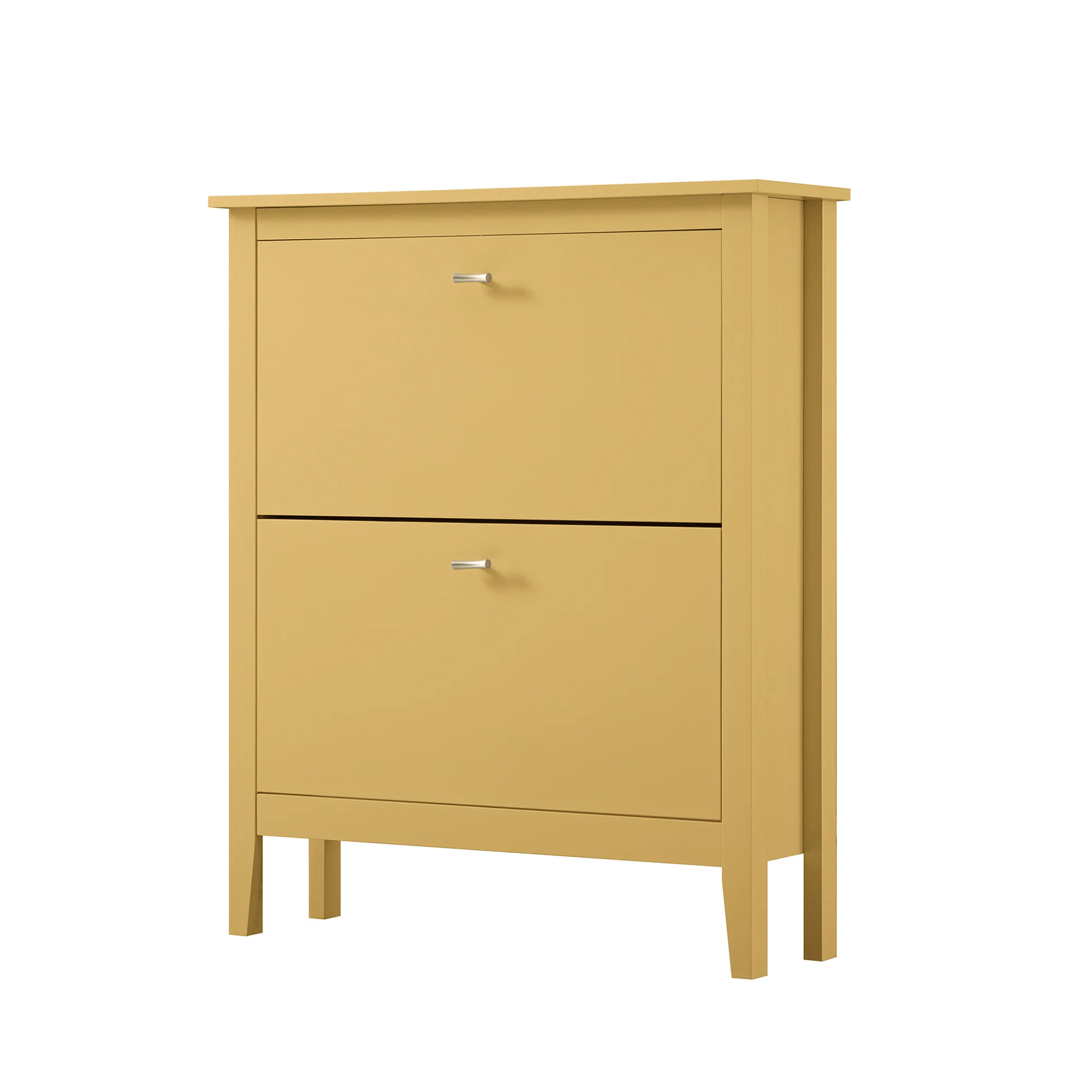 Oakham 2-Tier Shoe Cabinet, Rattan Yellow - Image 8