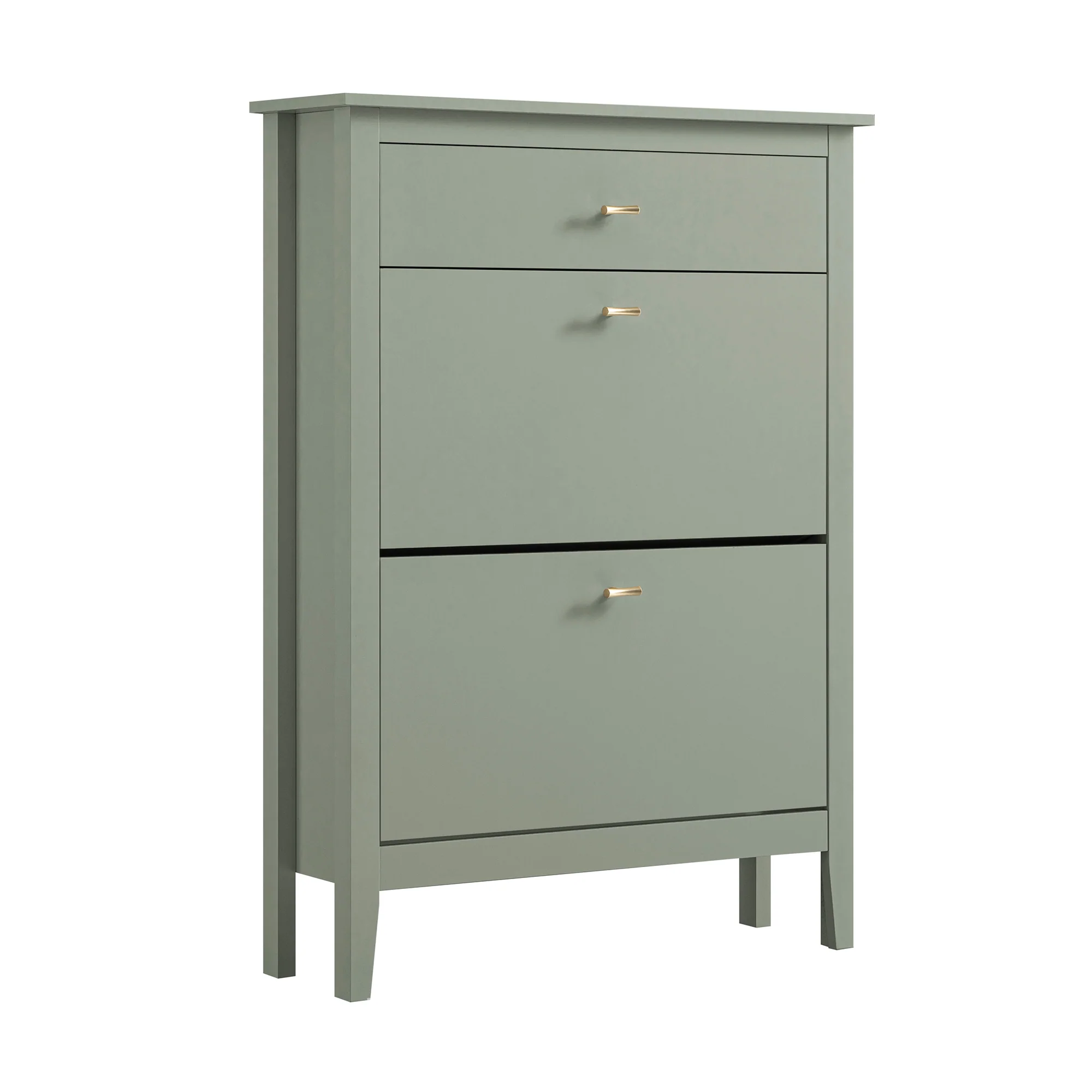 Oakham 2-Tier Shoe Cabinet with Top Drawer, Desert Sage - Image 8
