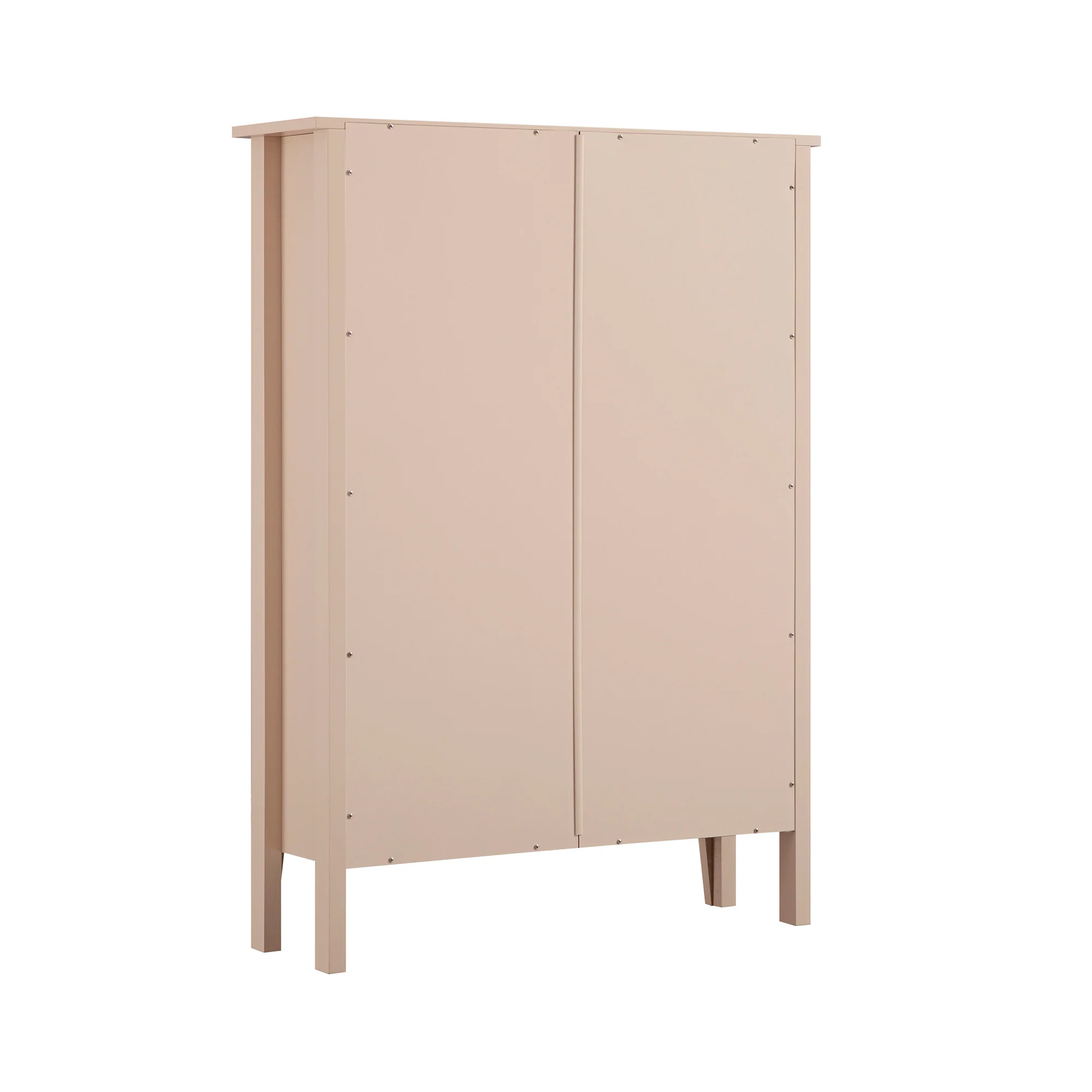 Oakham 2-Tier Shoe Cabinet with Top Drawer, Nude Pink - Image 12