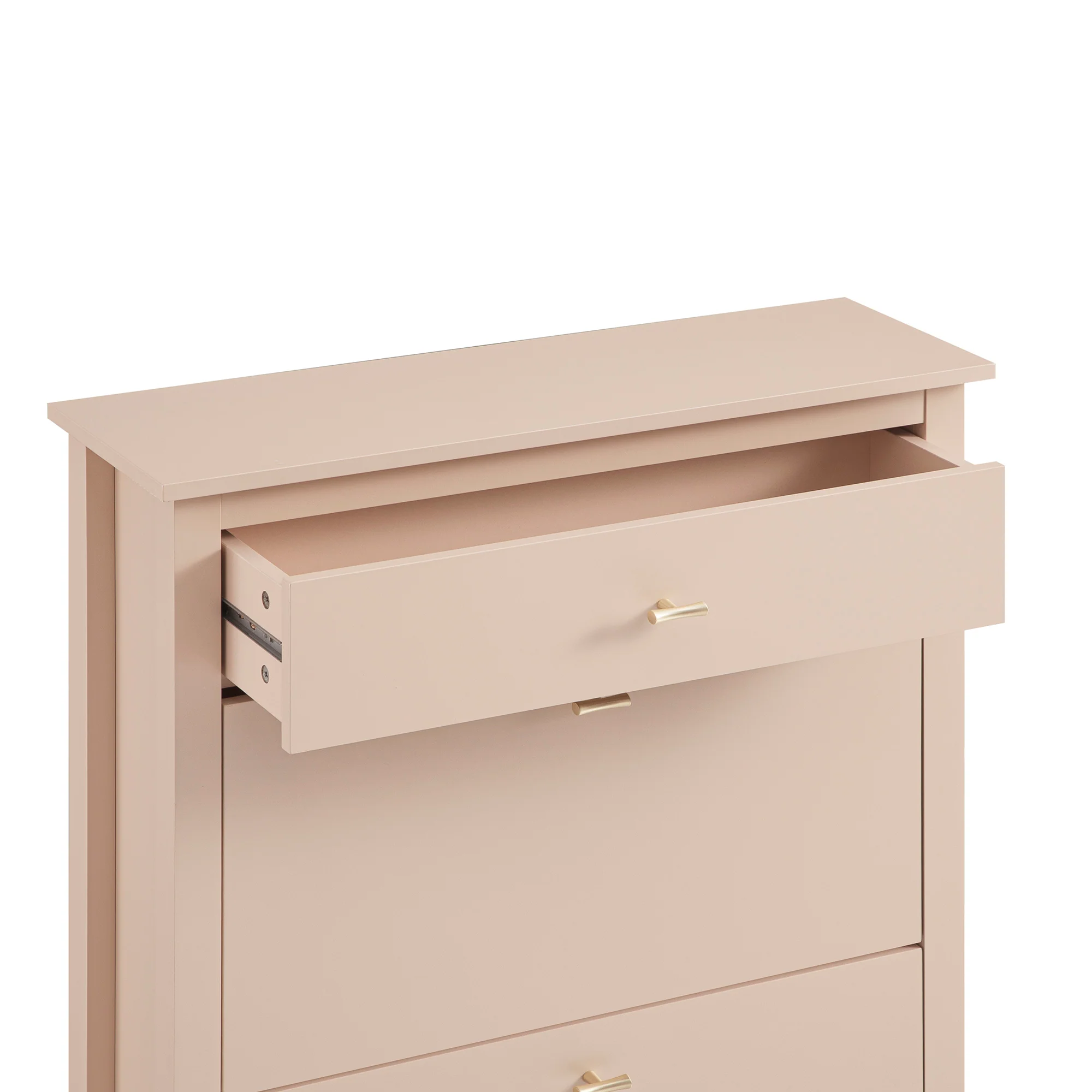 Oakham 2-Tier Shoe Cabinet with Top Drawer, Nude Pink - Image 14