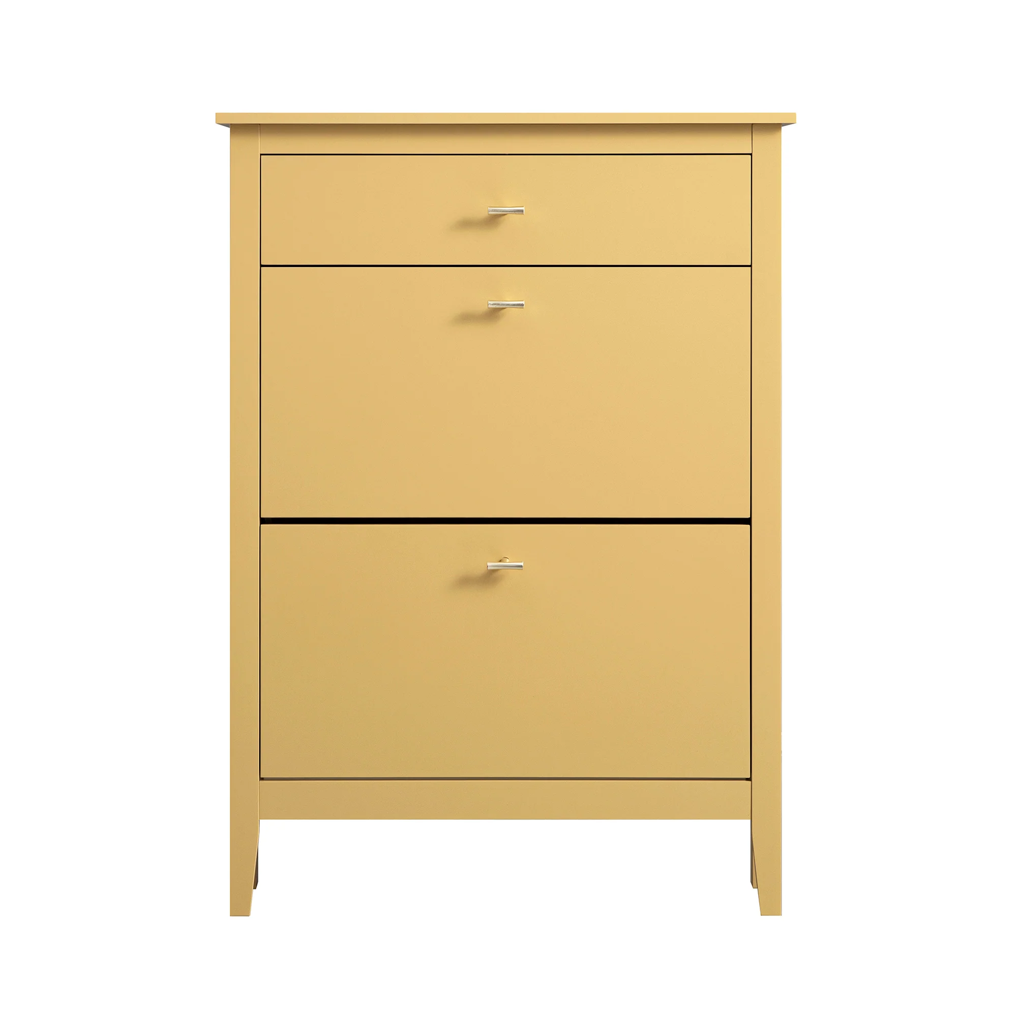 Oakham 2-Tier Shoe Cabinet with Top Drawer, Rattan Yellow - Image 7