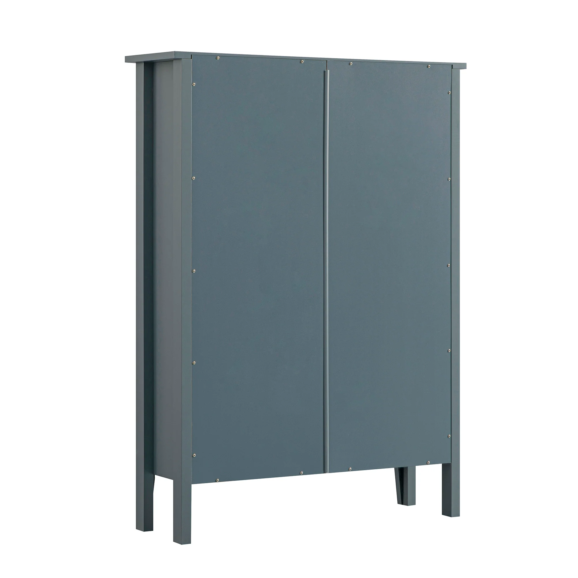 Oakham 2-Tier Shoe Cabinet with Top Drawer, Stormy Blue - Image 12