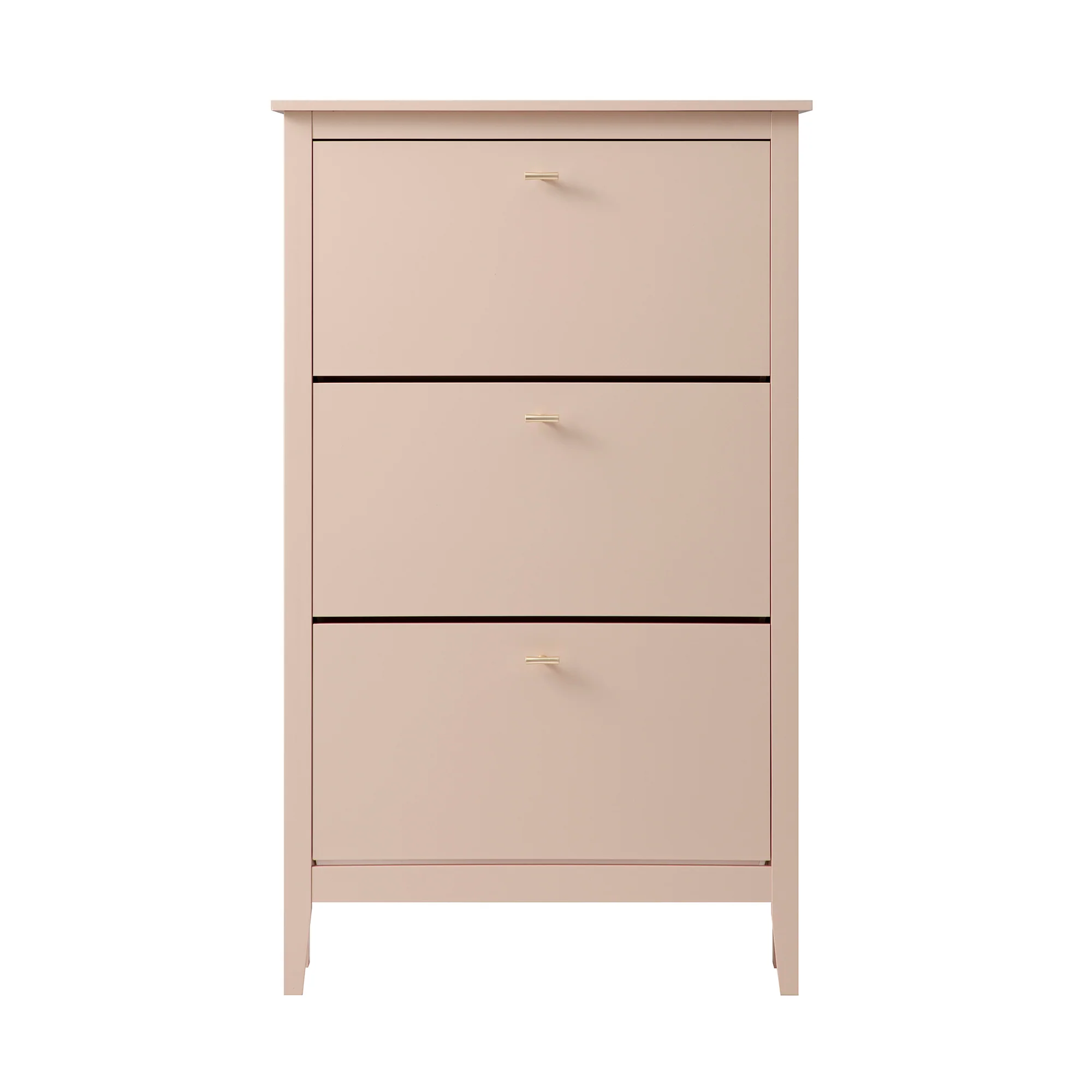 Oakham 3-Tier Shoe Cabinet, Nude Pink - Image 6