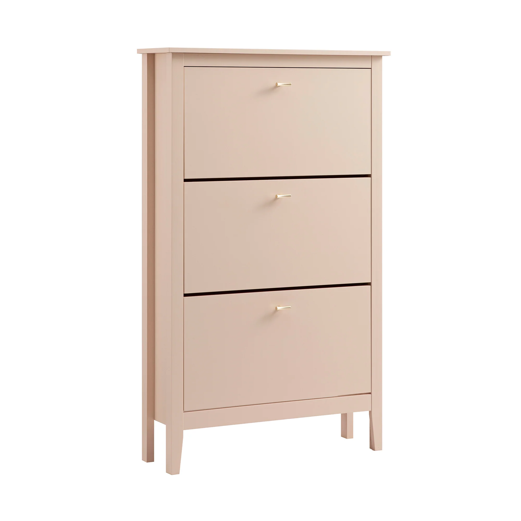 Oakham 3-Tier Shoe Cabinet, Nude Pink - Image 7
