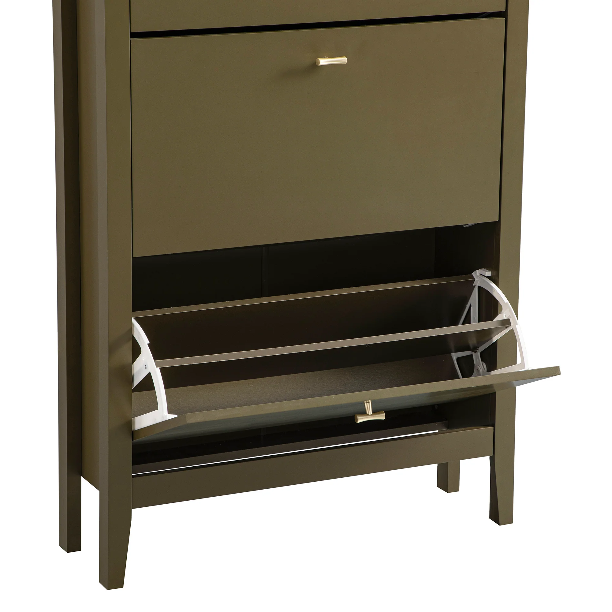 Oakham 3-Tier Shoe Cabinet, Olive Grove - Image 7