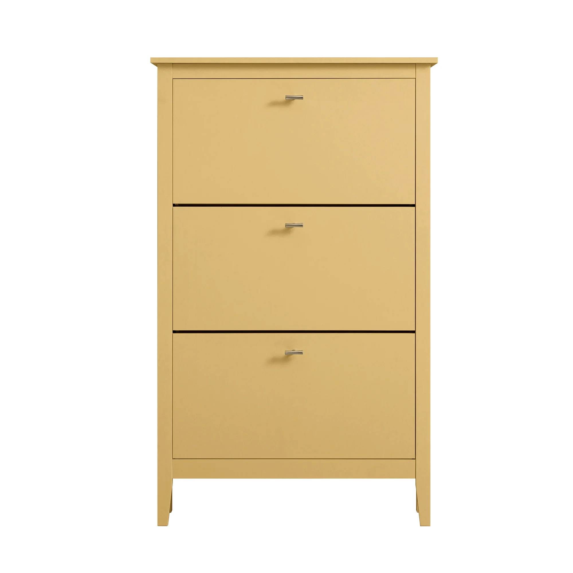 Oakham 3-Tier Shoe Cabinet, Rattan Yellow - Image 7