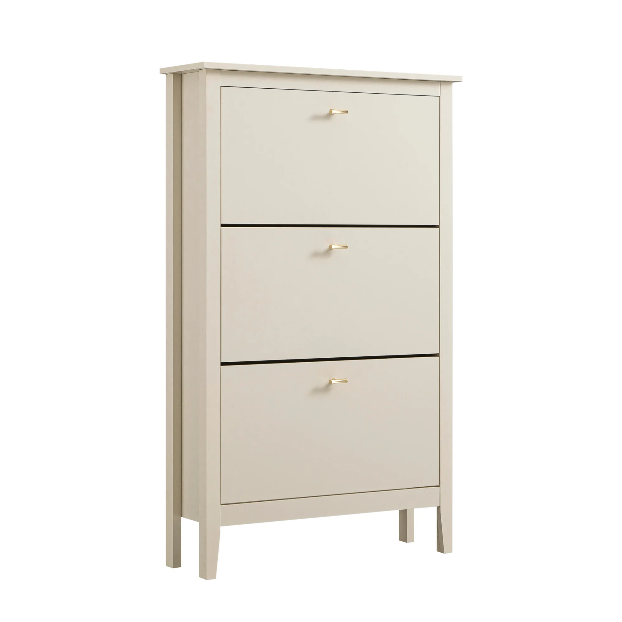 Oakham 3-Tier Shoe Cabinet, Shaded White - Image 8