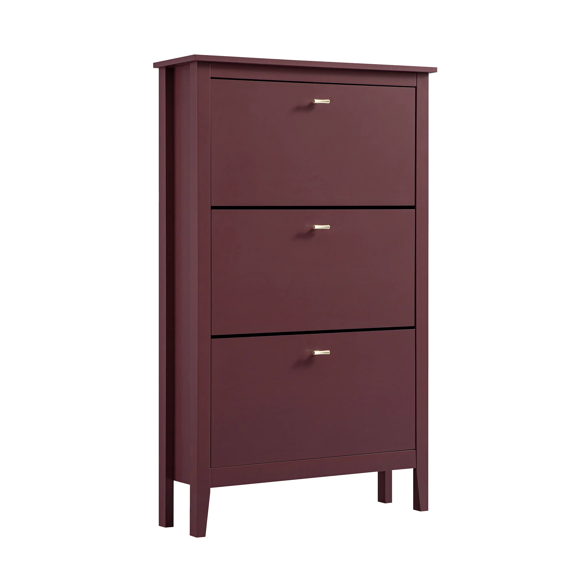 Oakham 3-Tier Shoe Cabinet, Wild Cherry - Image 8