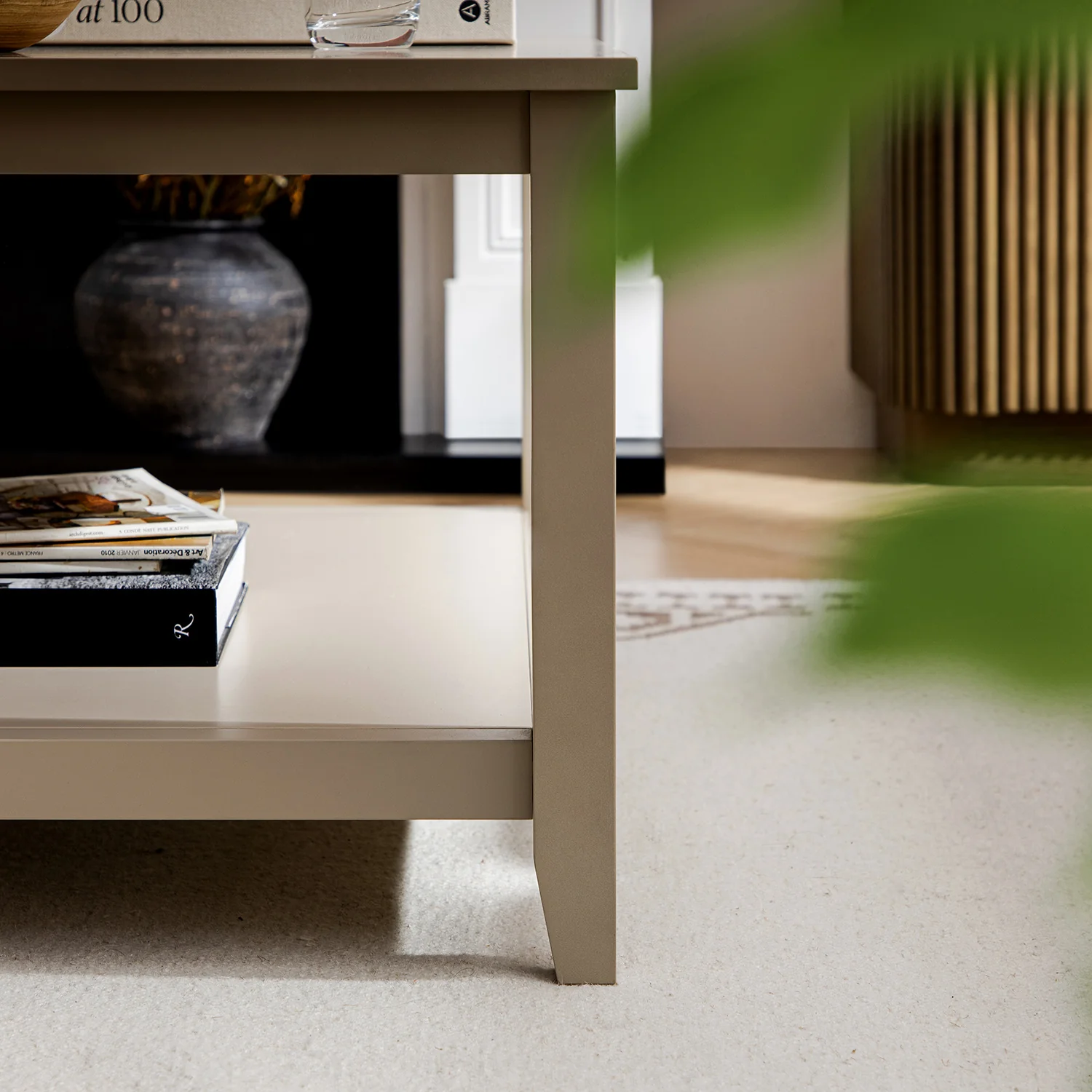Oakham 80cm Square Coffee Table, Deep Greige - Image 6