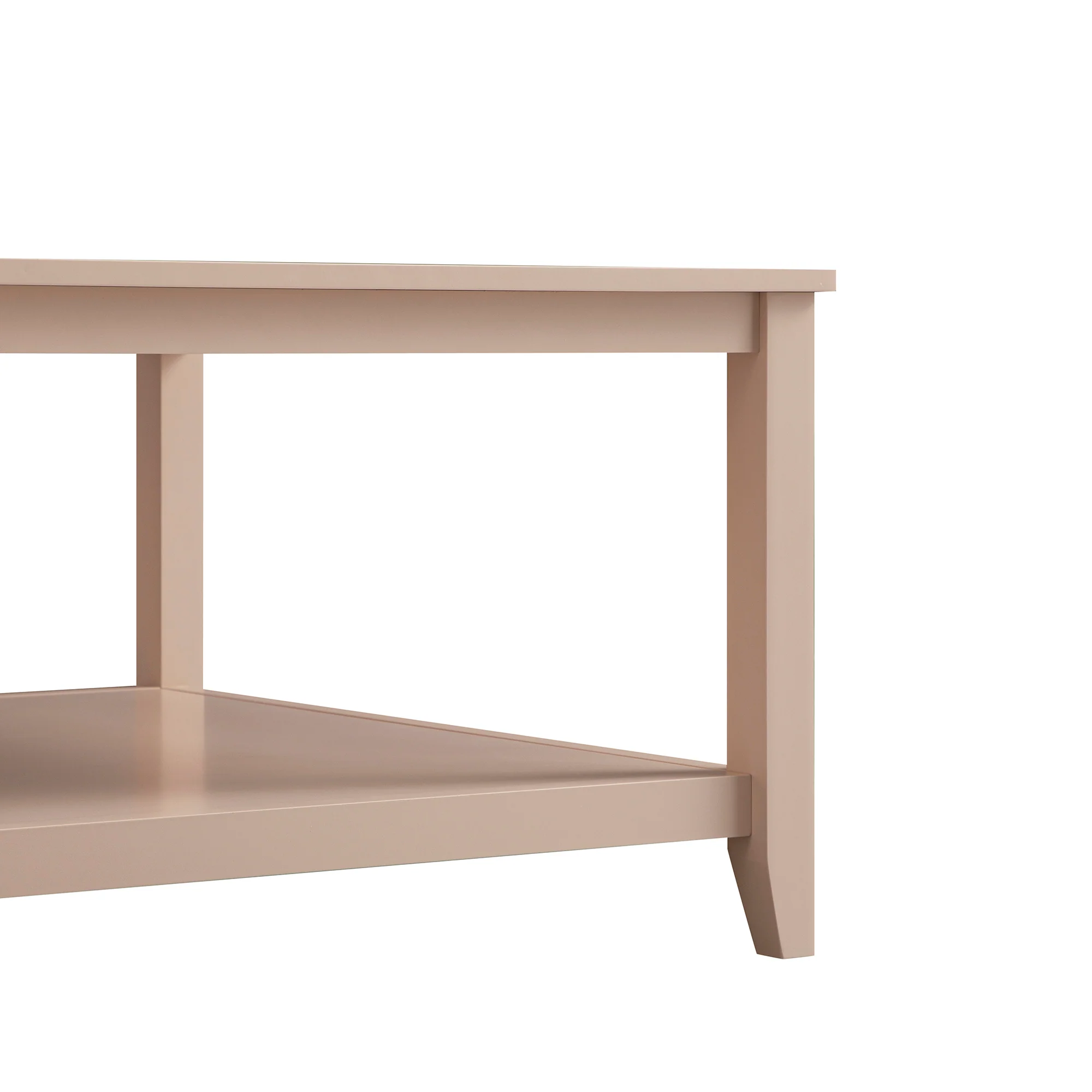 Oakham 80cm Square Coffee Table, Nude Pink - Image 11
